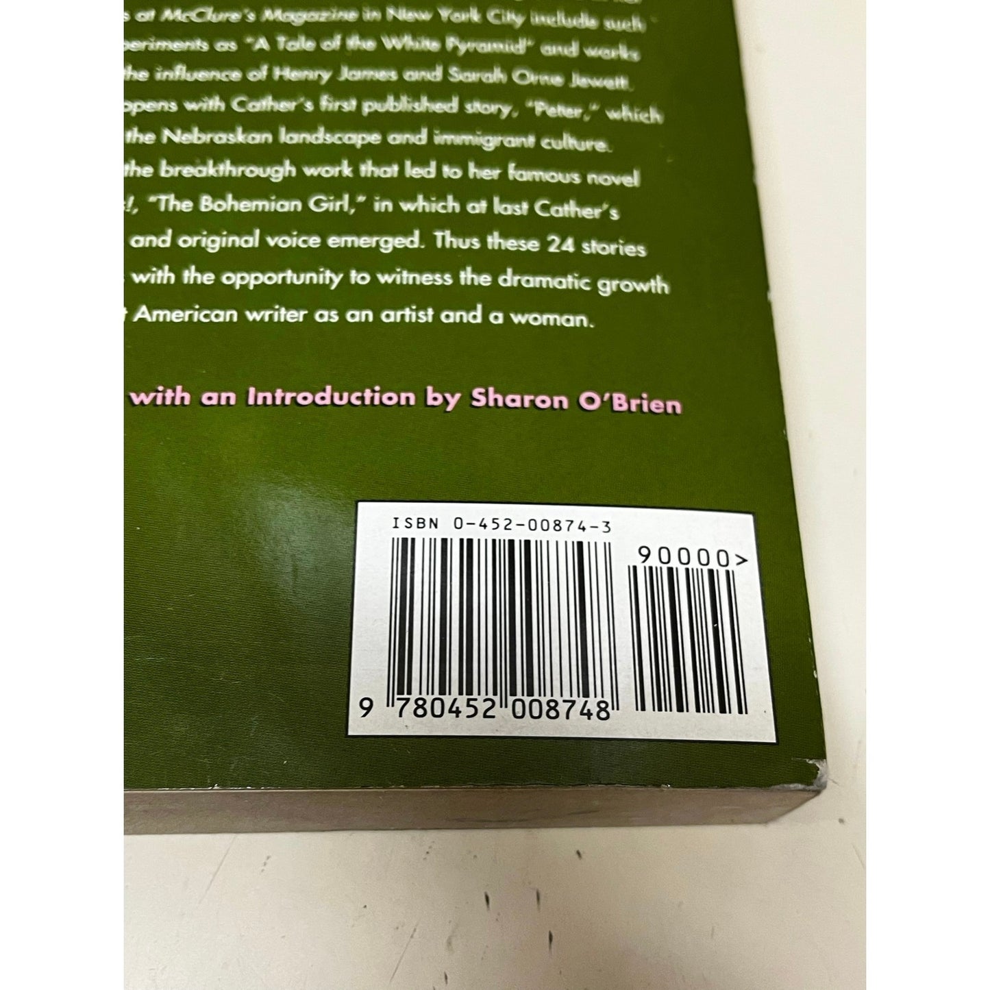 Willa Cather 24 Stories Paper book