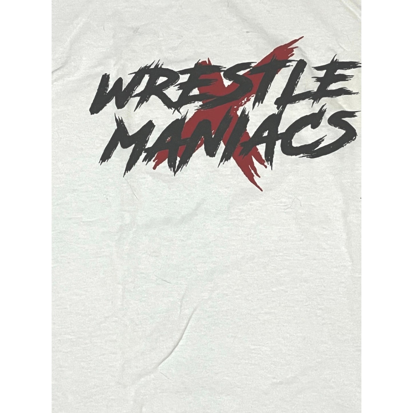 Wrestle Maniacs White Men’s T-Shirt Size XL