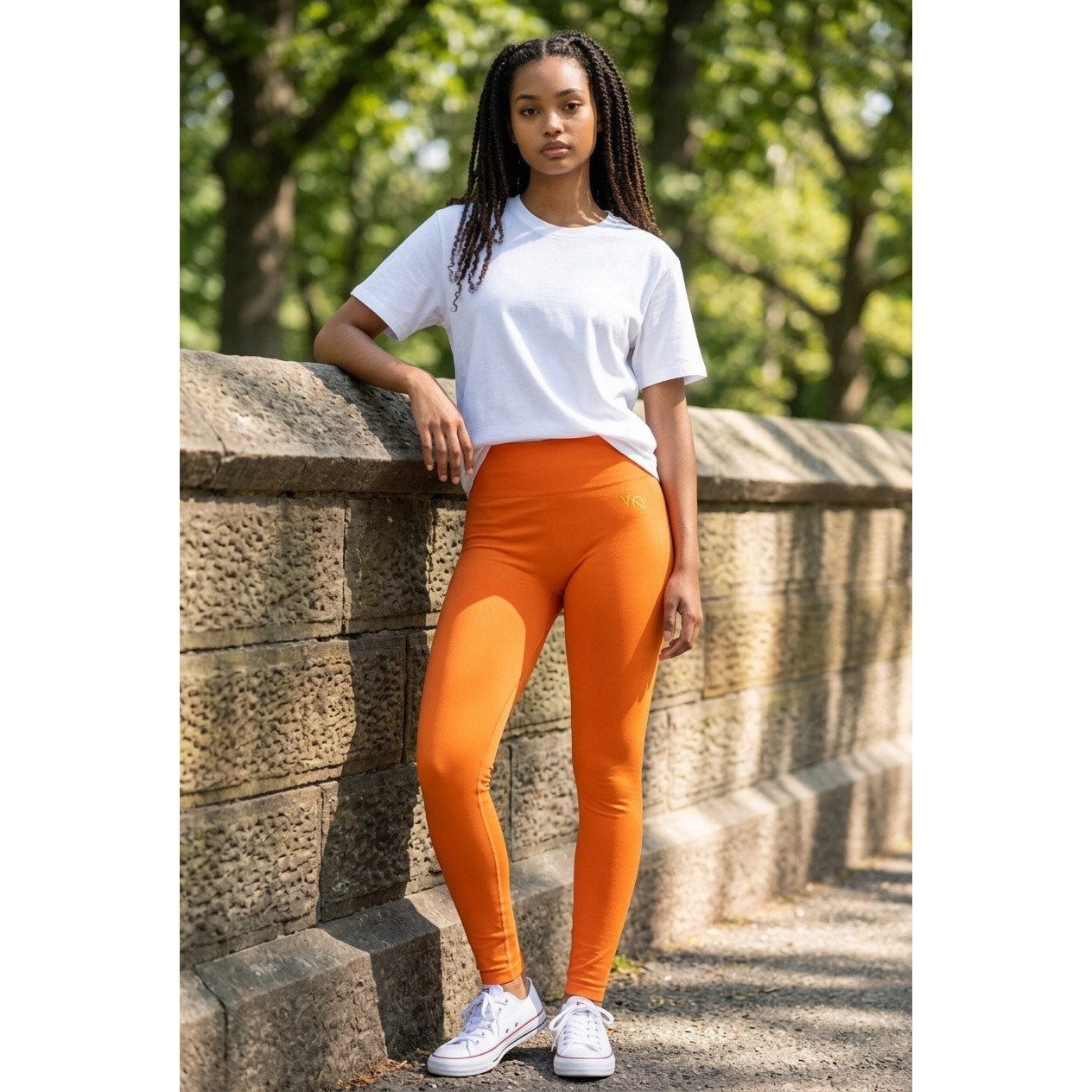 Vanquish Elevate Seamless Orange Leggings Size Large