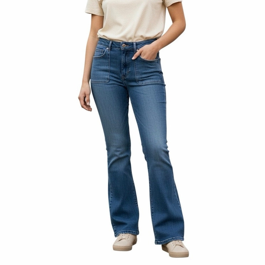 Gap High Rise Stretch Flare Women’s Jean’s Size 33/16 Tall