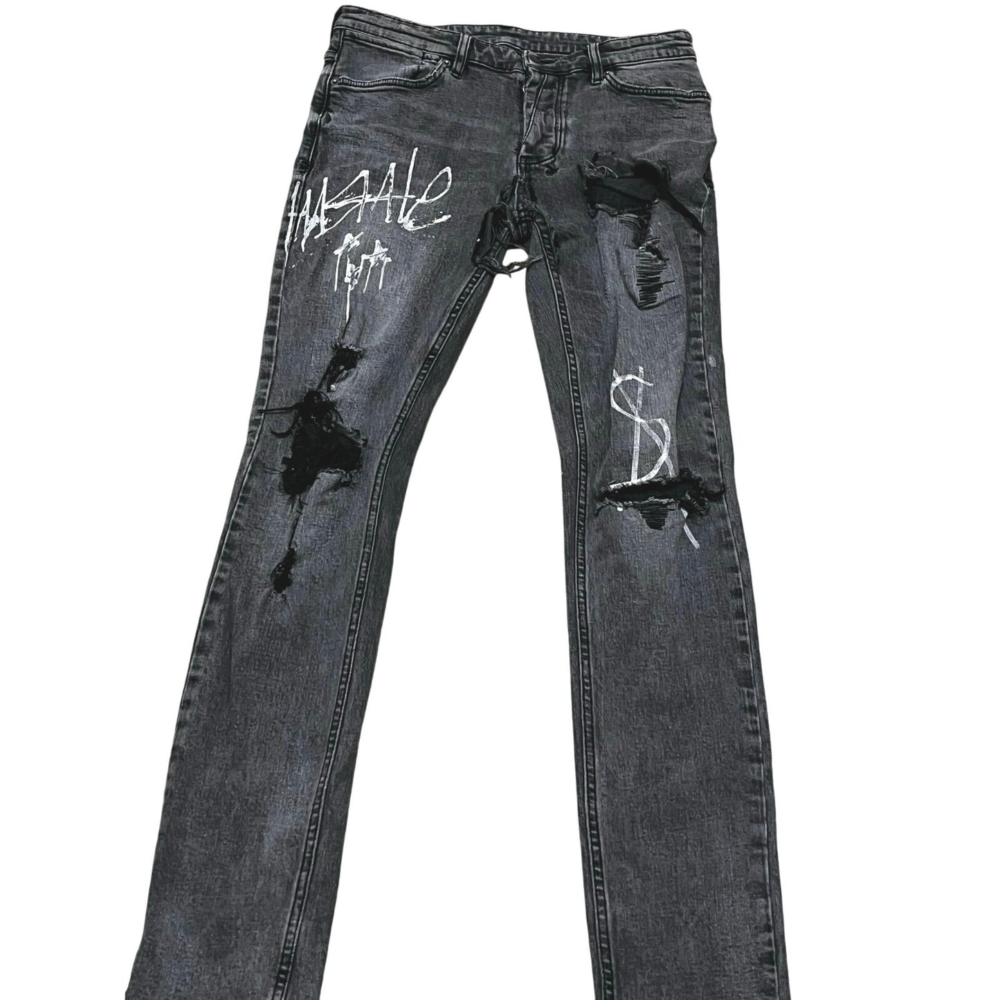 Ksubi Men’s Jean’s With Holes On The knees as decoration