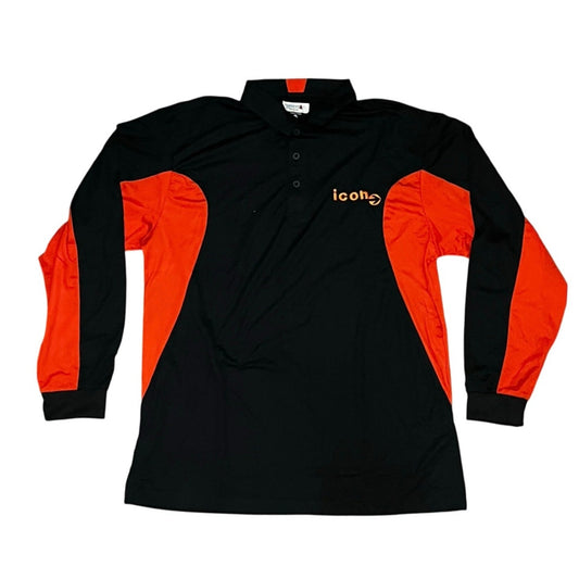 Icon Short Sleeve Black & Orange T-Shirt Size XL