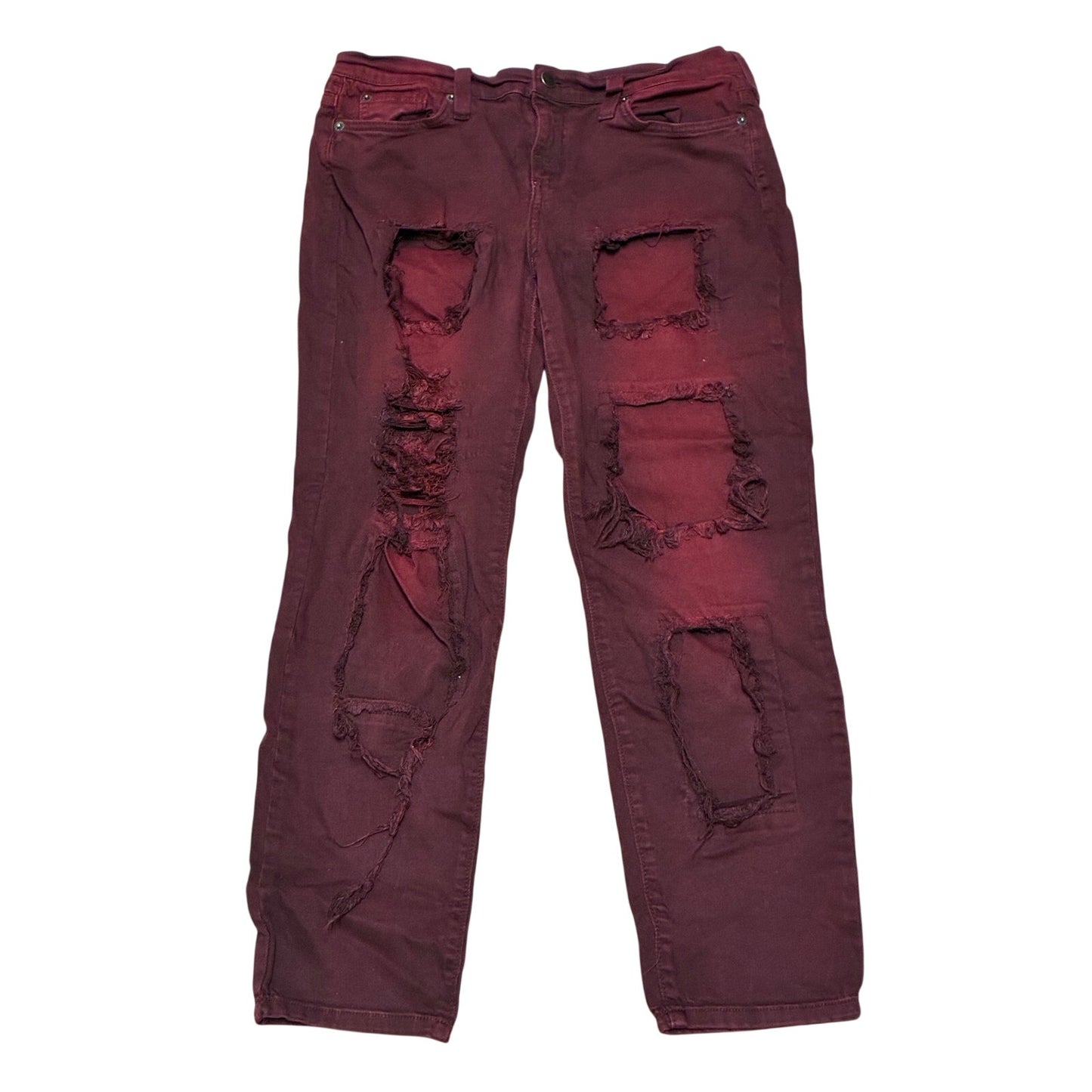 Fashion Nova Burgundy Women’s Jean’s Size 13