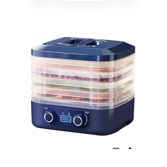 Food Dehydrator, 5 Trays Food Dryer Machine, Temperature Control  Blue