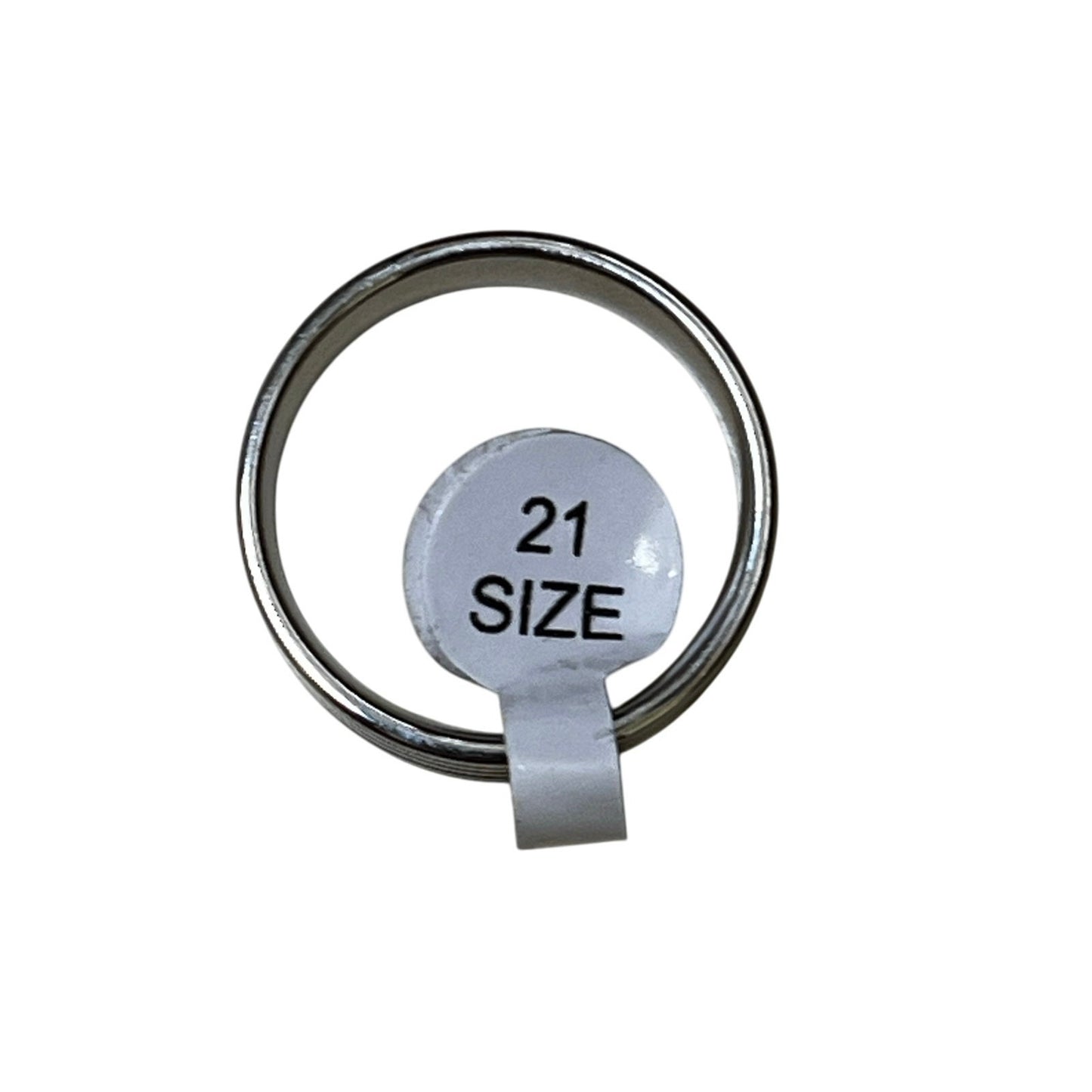 Sliver Stainless Steel Ring Size 21 Brand New