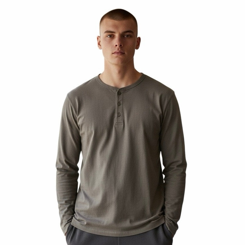 Good Fellow & co Men’s Long Sleeve With 3 Buttons Size Small