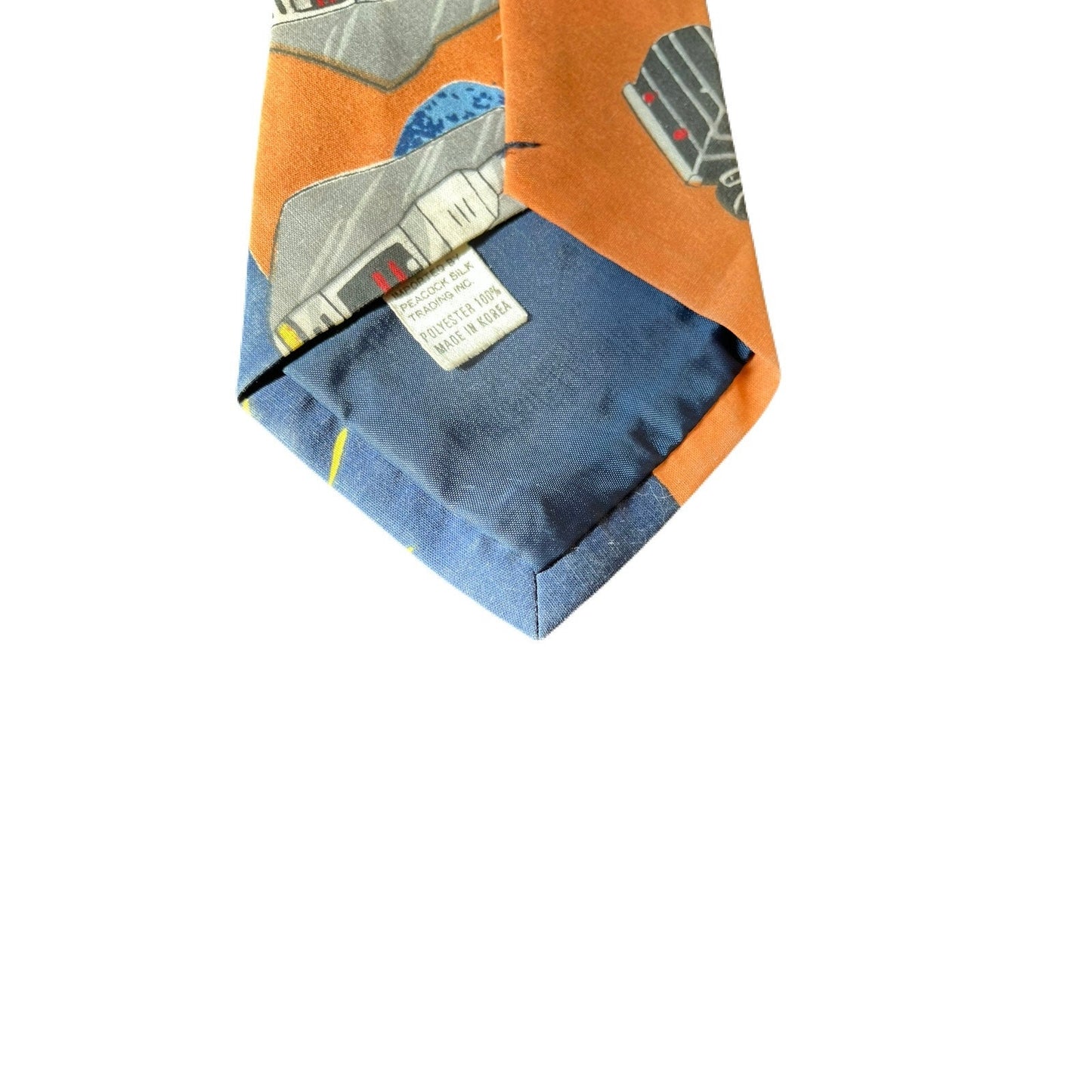 Ambassador Hand Made Orange & Blue Tie