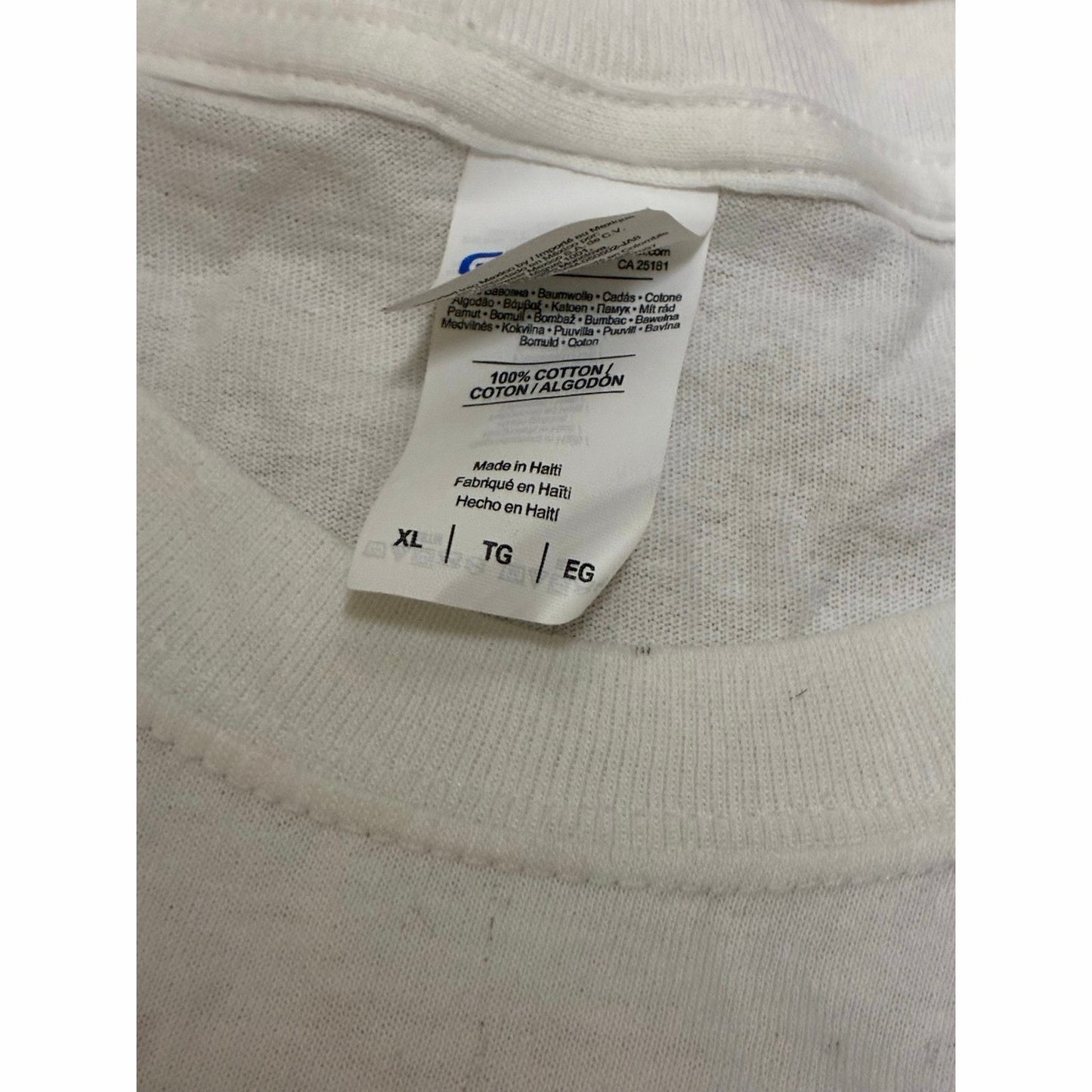 Wrestle Maniacs Men’s White T-shirt Size XL/TG