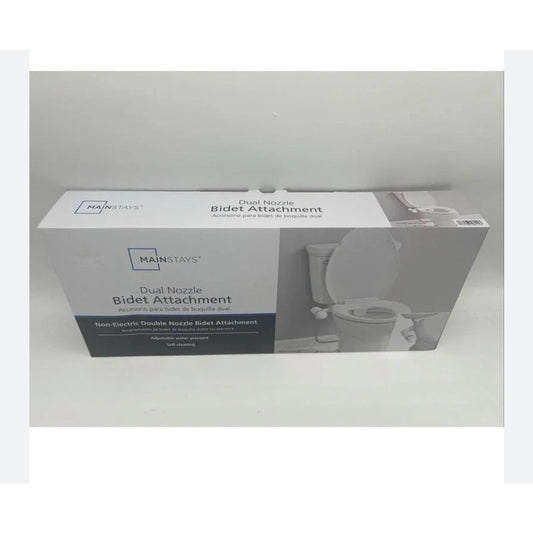 Mainstays Dual Nozzles Bidet Attachment with Self Cleaning