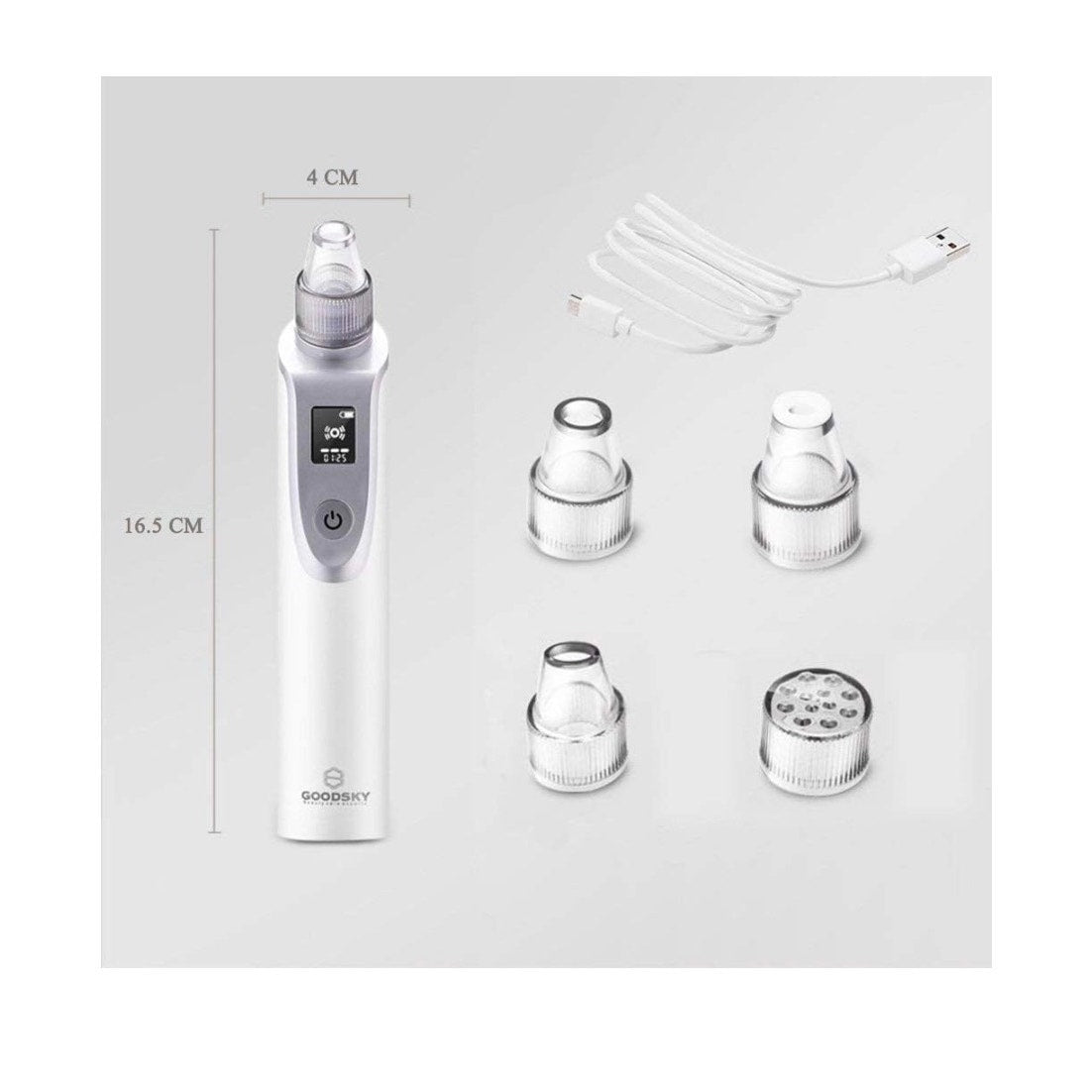 GOODSKY Blackhead Remover Vacuum, Electric Comedo Suction Removal Tool