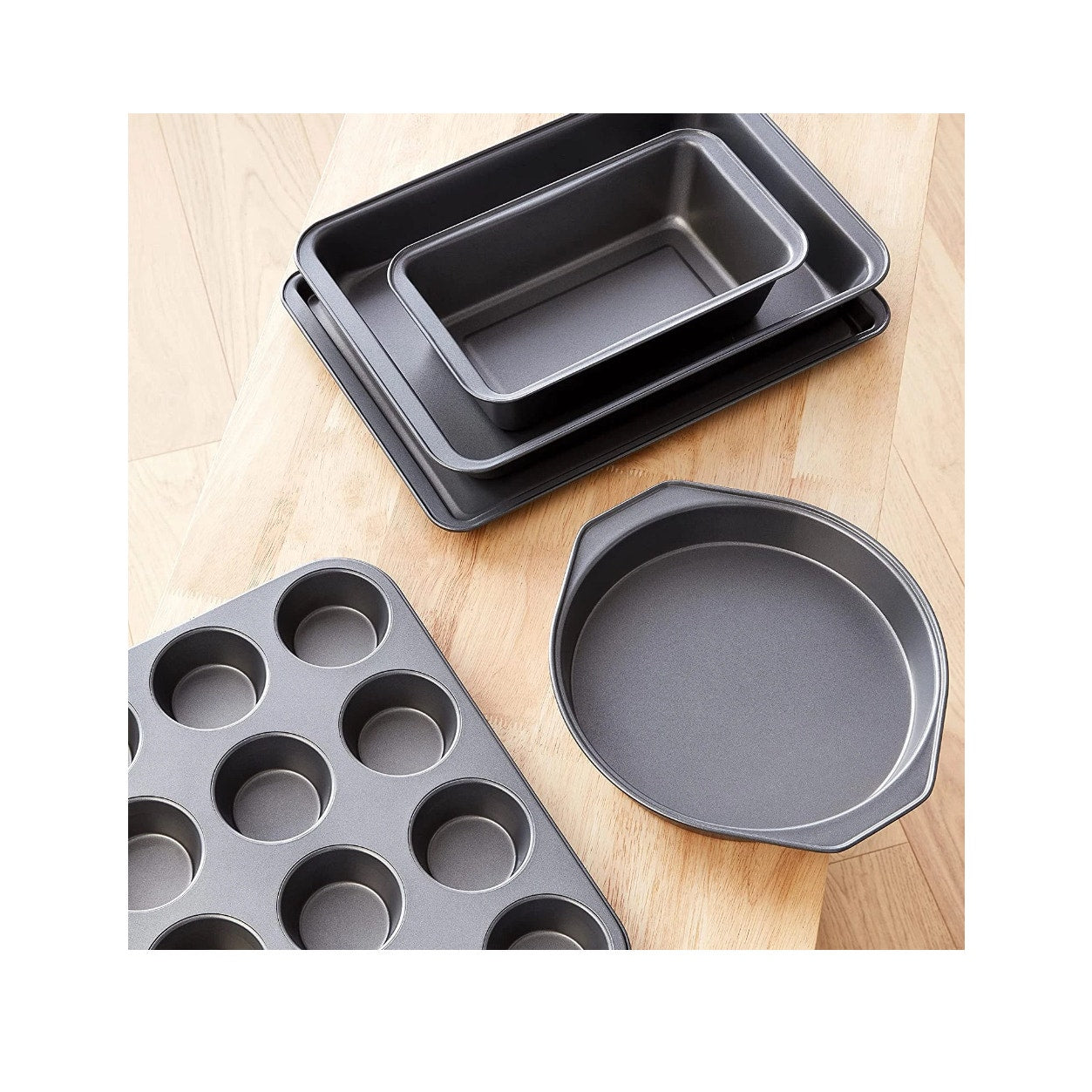 6-Piece Nonstick, Carbon Steel Oven Bakeware Baking Set