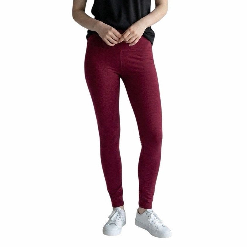 Women’s Burgundy Leggings Size Large- X Large