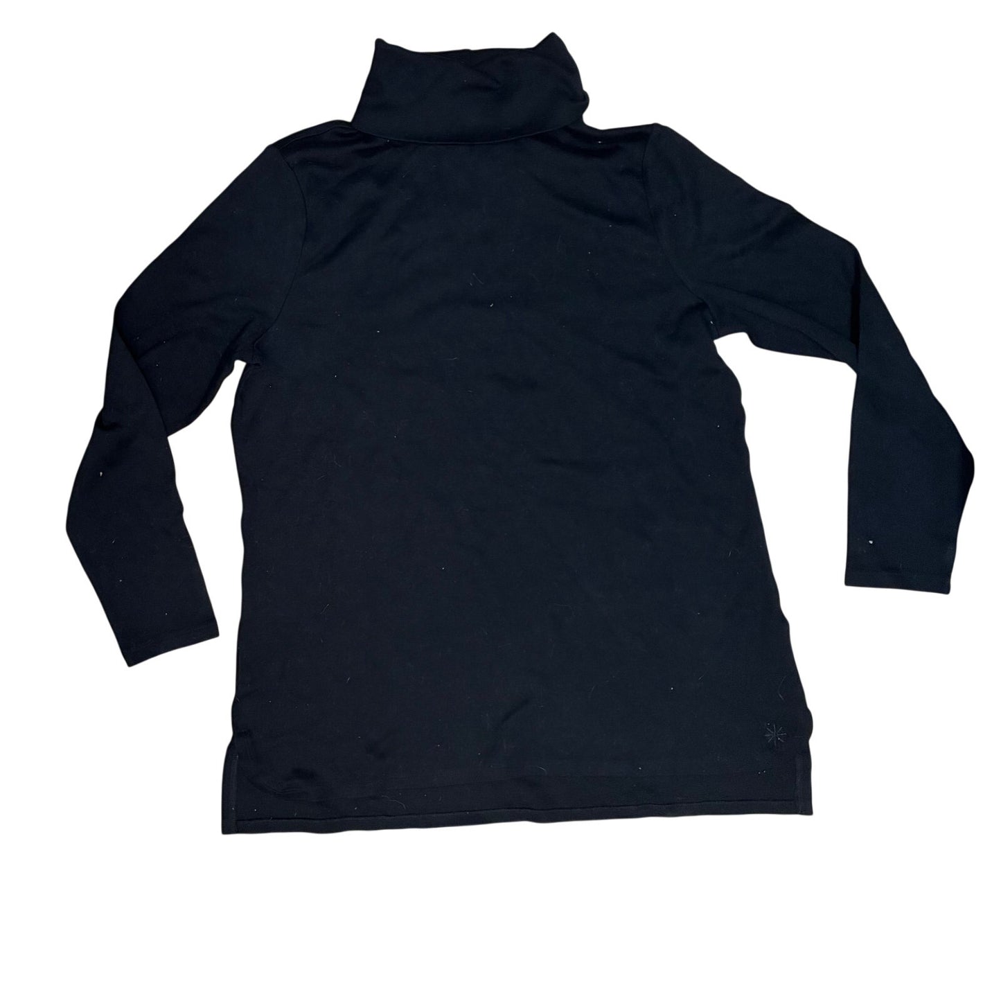 Isaacmizrahi Essentials Women’s Black Ling Sleeve turtleneck Size Large