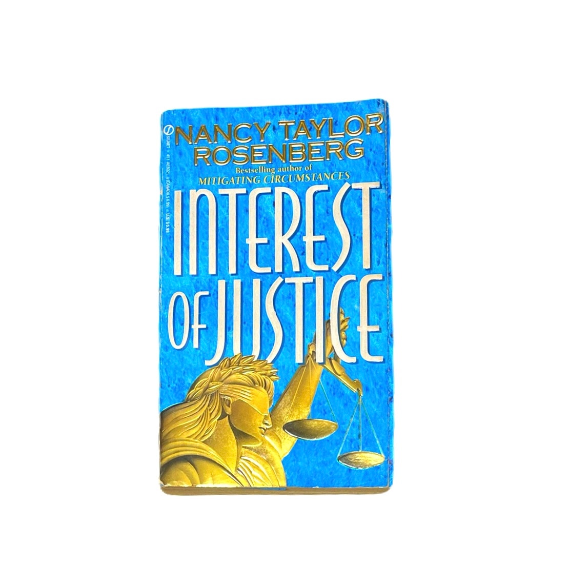 Interest of Justice By Nancy Taylor Rosenberg PaperBack book