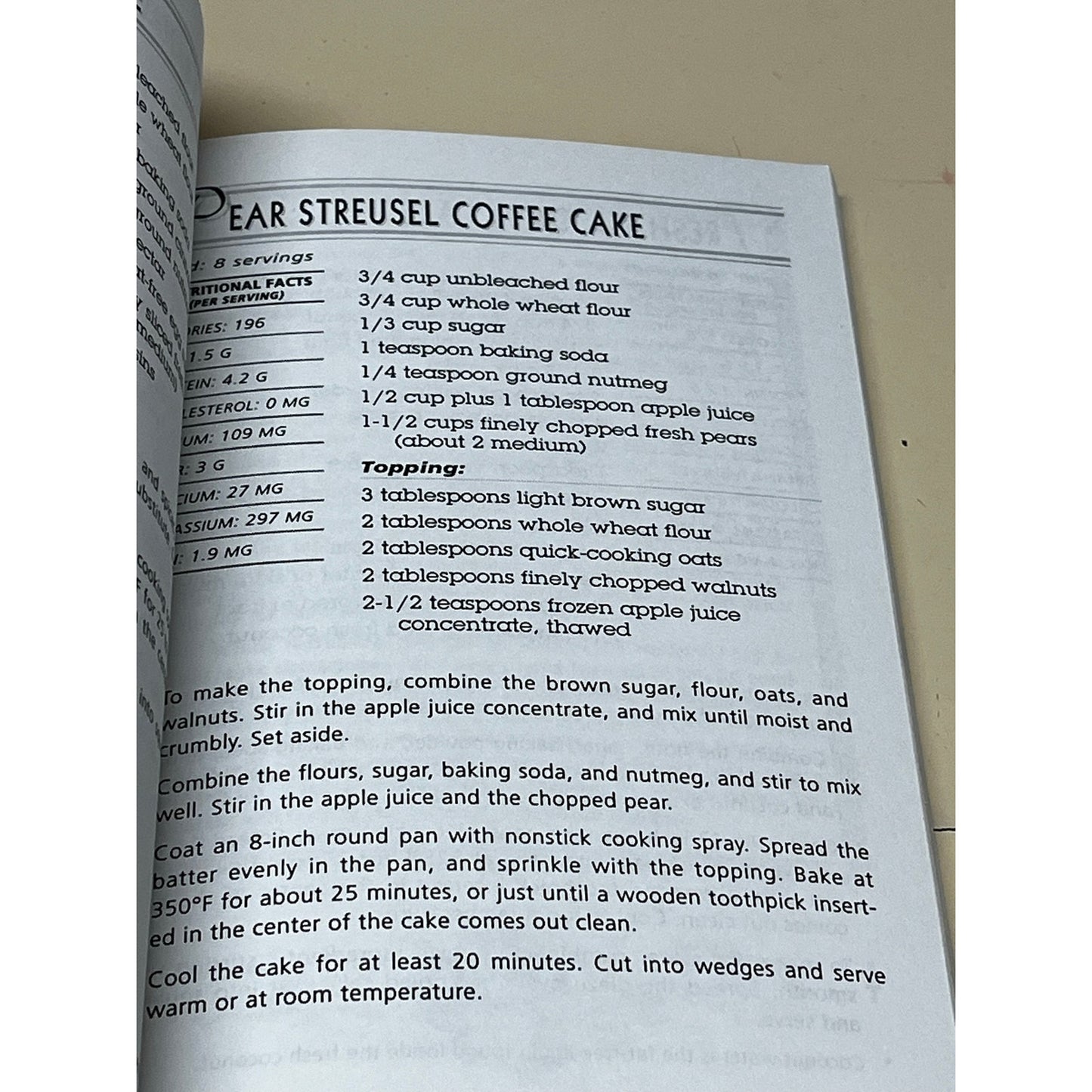 Fat-Free Baking Sandra Woodruff RD Paperbook