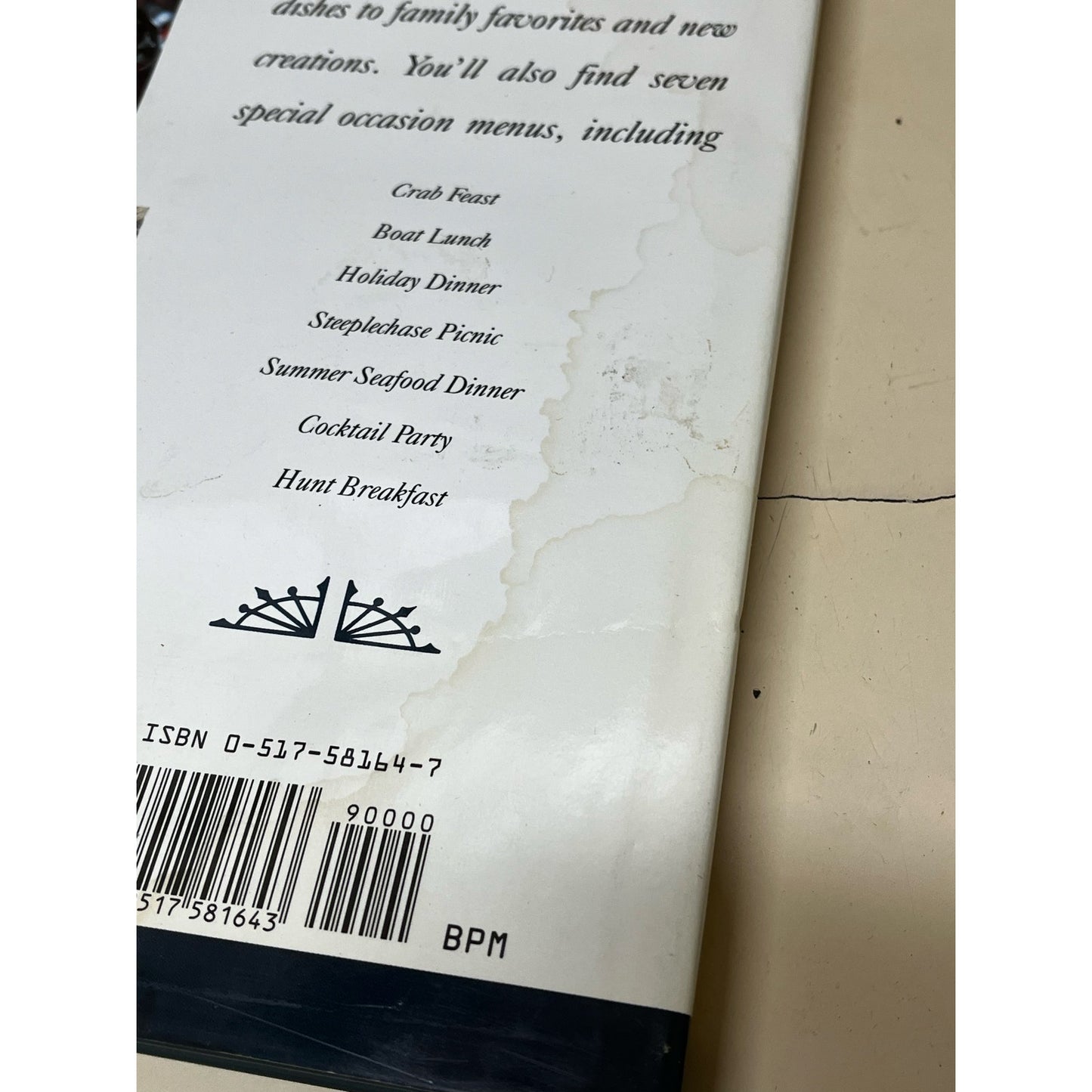 The Chesapeake Cookbook Susan Belsing Hardcover Book