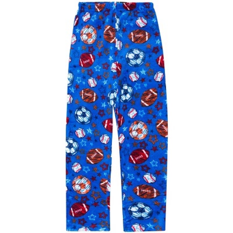Prince of Sleep Boys' Plush Fleece Pajama Pants - Warm and Cozy Sleepwear Size 8
