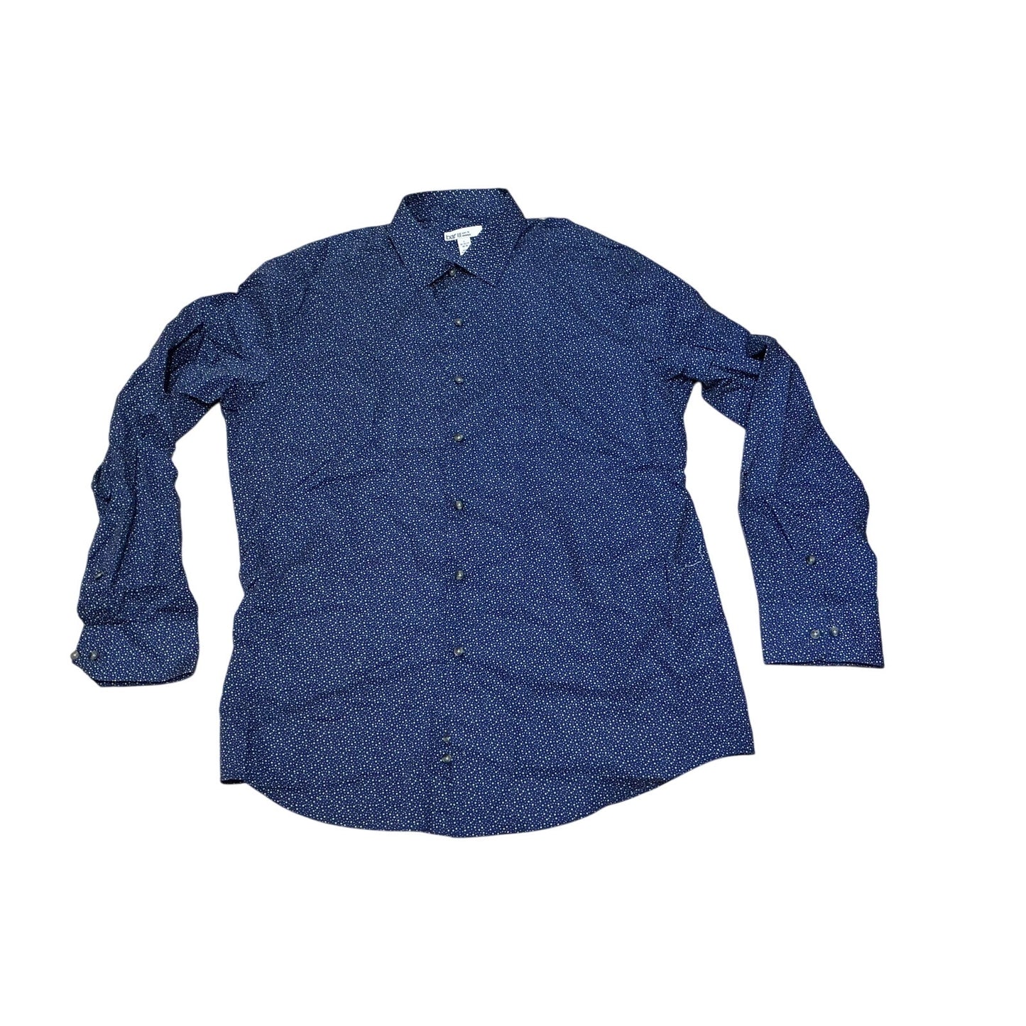 Bar 111 Slim Fit Stretch Blue Men’s Long Sleeve Button Down Size Large 16-16 1/2