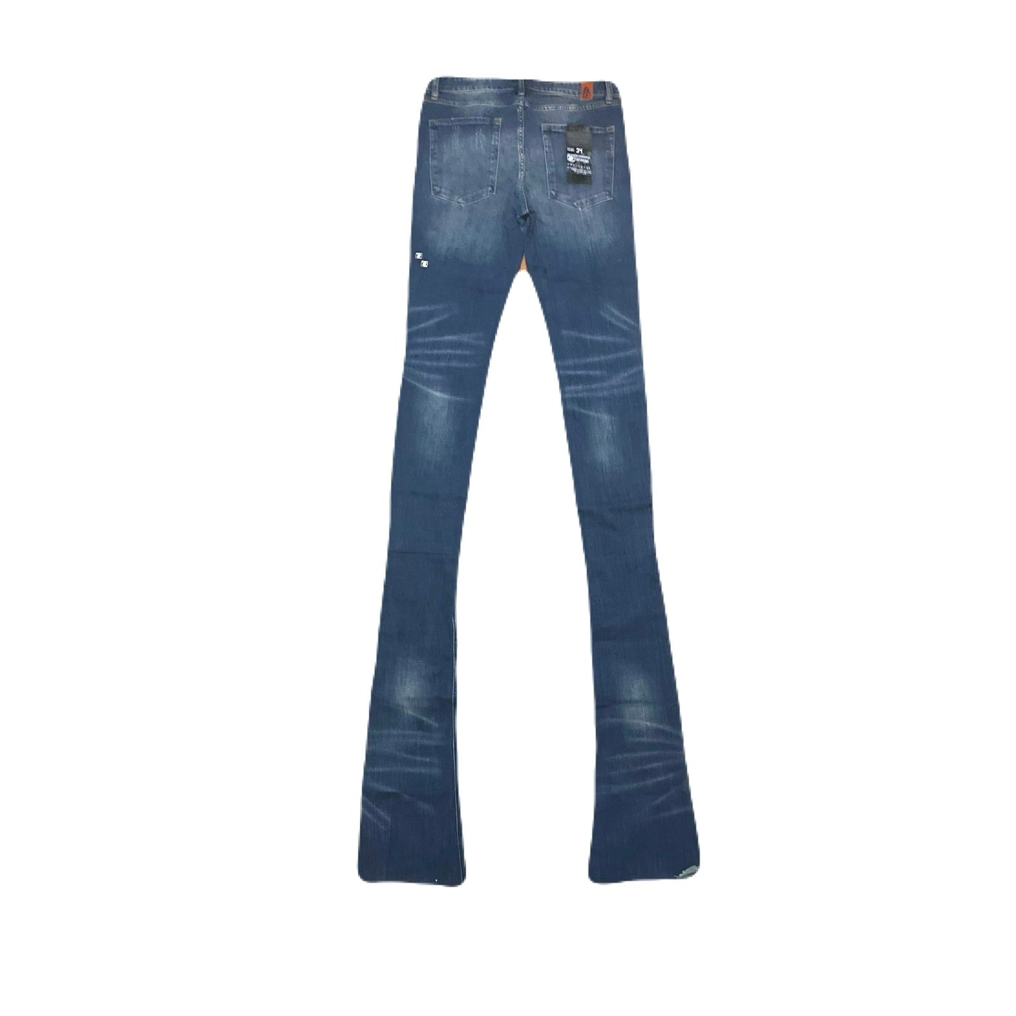 Shabaz Brother Billy Jeans Superstack Denim Blue Men’s Size 34