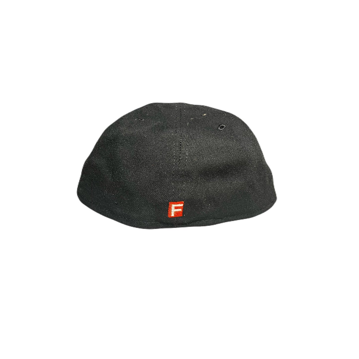 New Era Orange ,White & Black Hat With A Bear On It Size 7 3/4