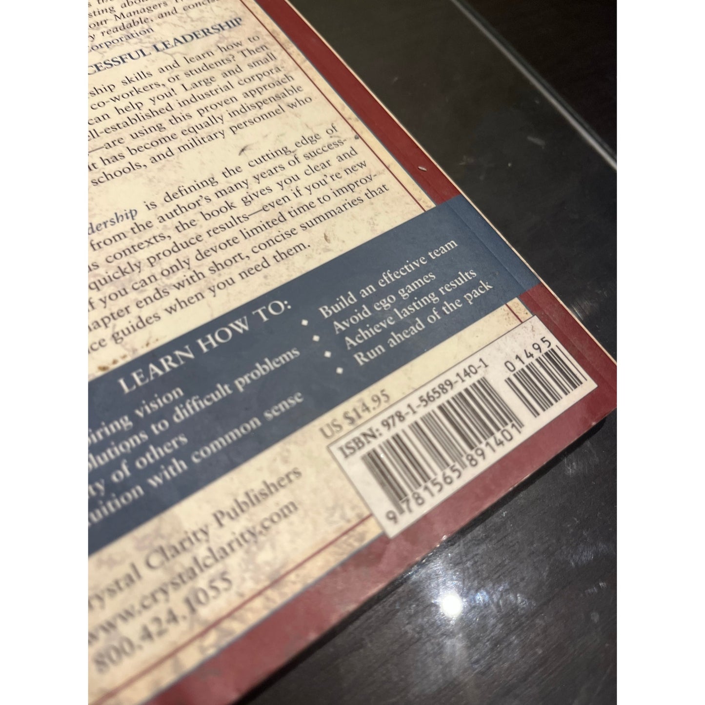 The art of supportive Leadership Soft Cover Book J.Donald Walter’s
