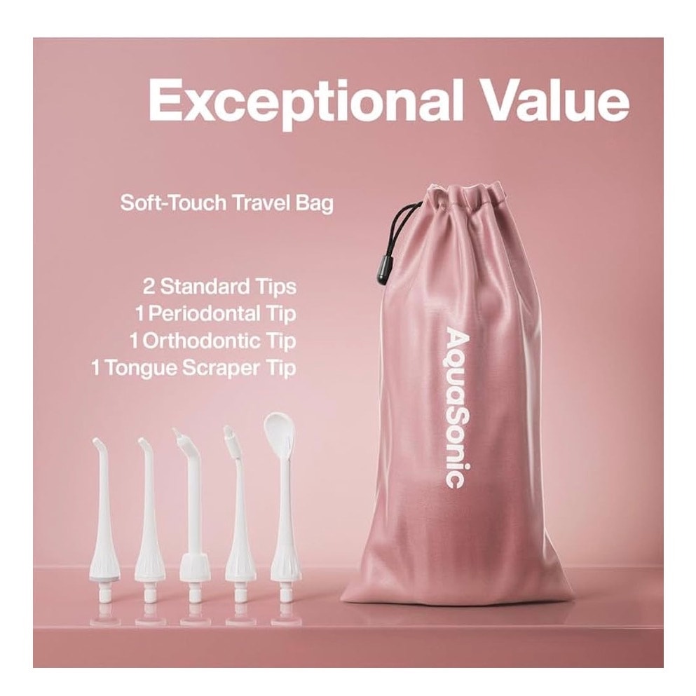 AquaSonic Water Flosser -Cordless Rechargeable Water Flossers for Teeth Cleaning
