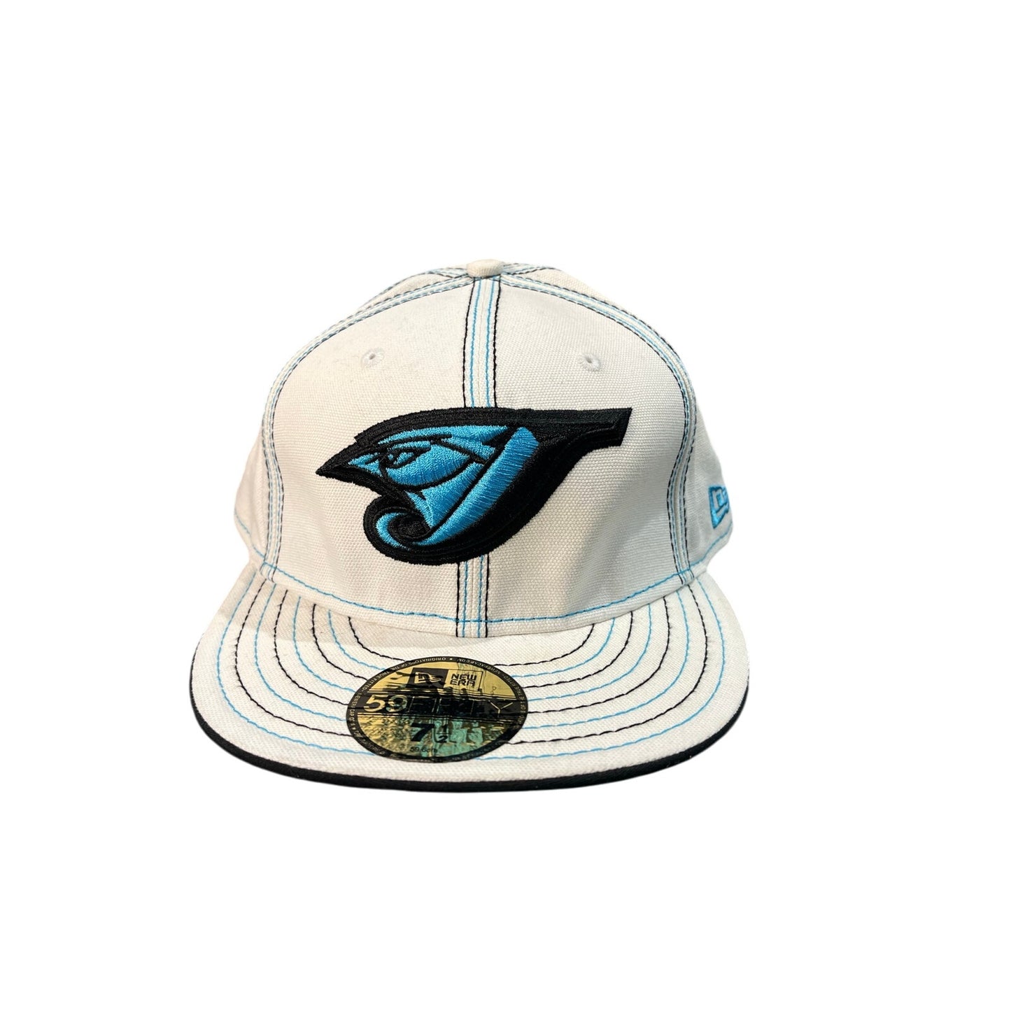 New Era Hat Size 7 1/2 White & Blue , Blue Jay