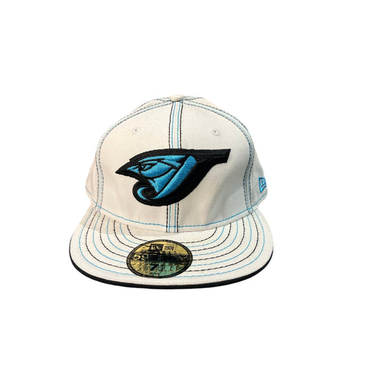 New Era Hat Size 7 1/2 White & Blue , Blue Jay