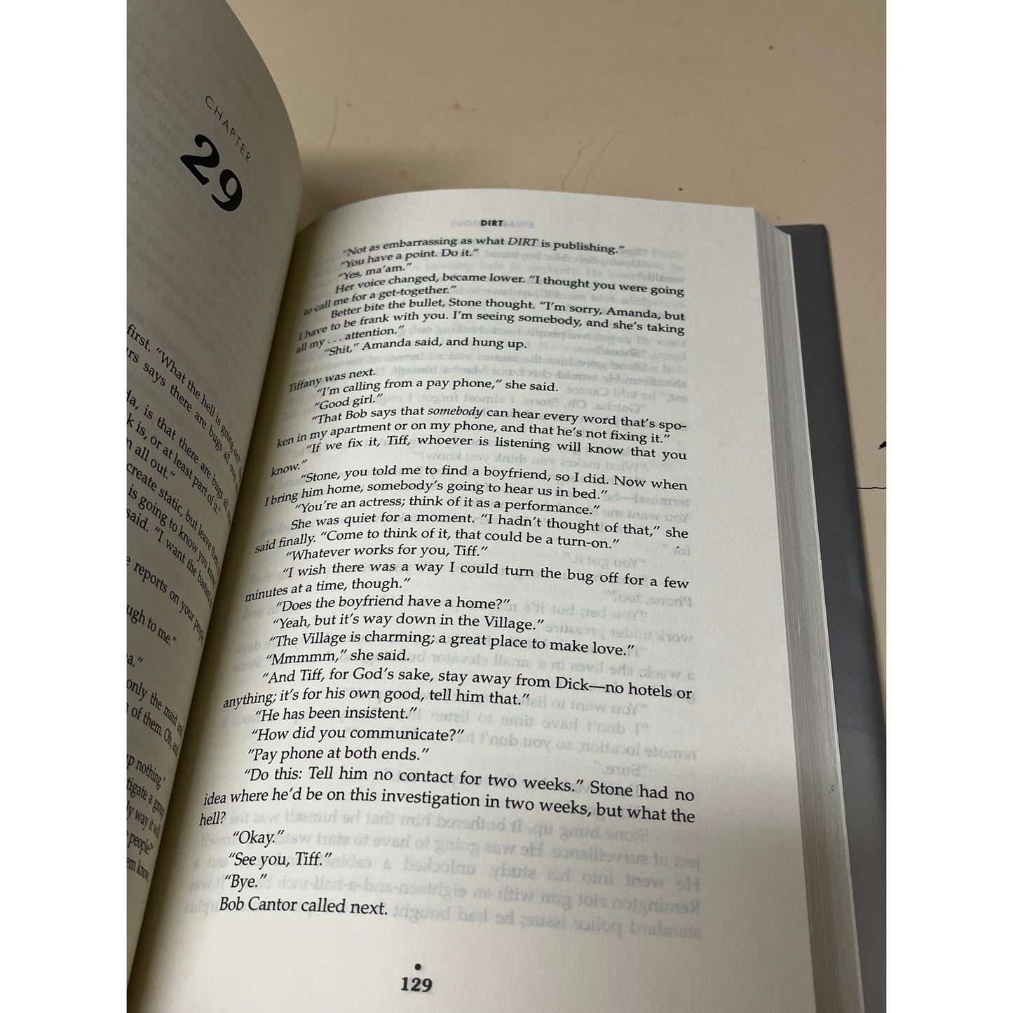 DIRT by Stuart Woods a Hardcover book novel