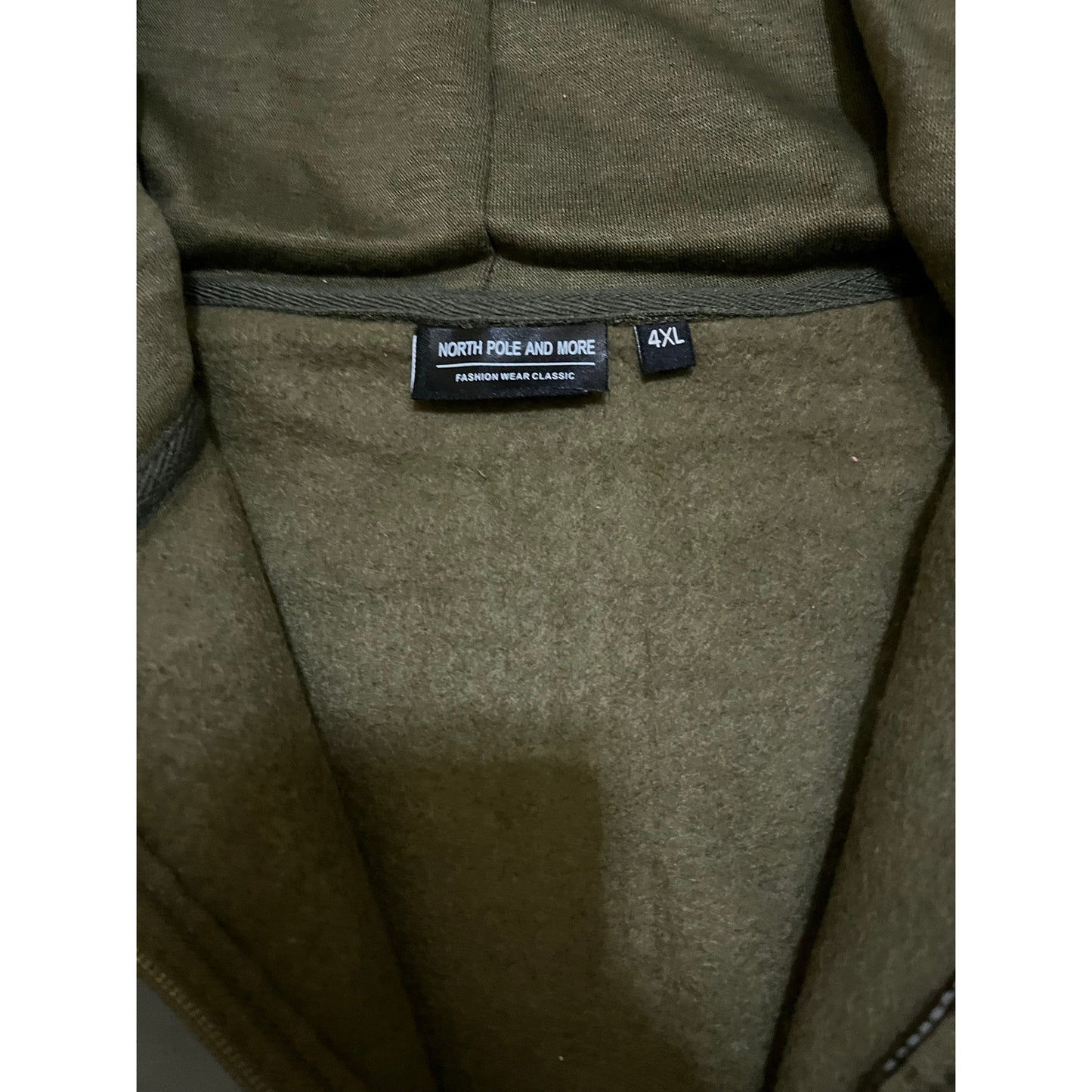 North Pole And More Men’s Hoodie Size 4XL Olive