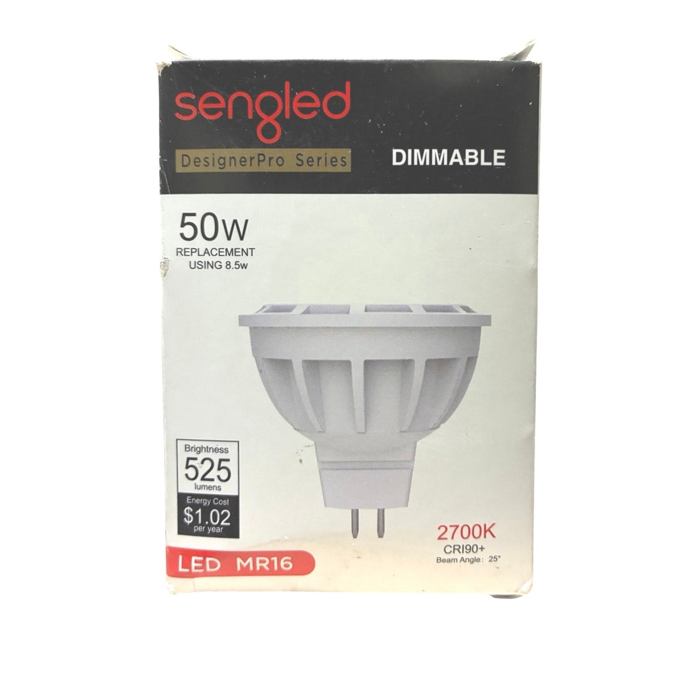 LED MR16  DIMMABLE 2700K - 525 LUMENS DESIGNER PRO SENGLED 8.5w