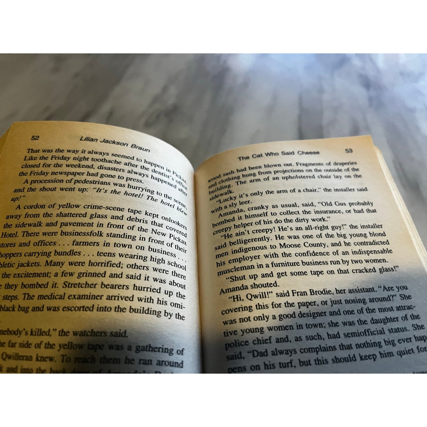 The Cat Who Said Cheese By Lilian Jackson Braun Paper back