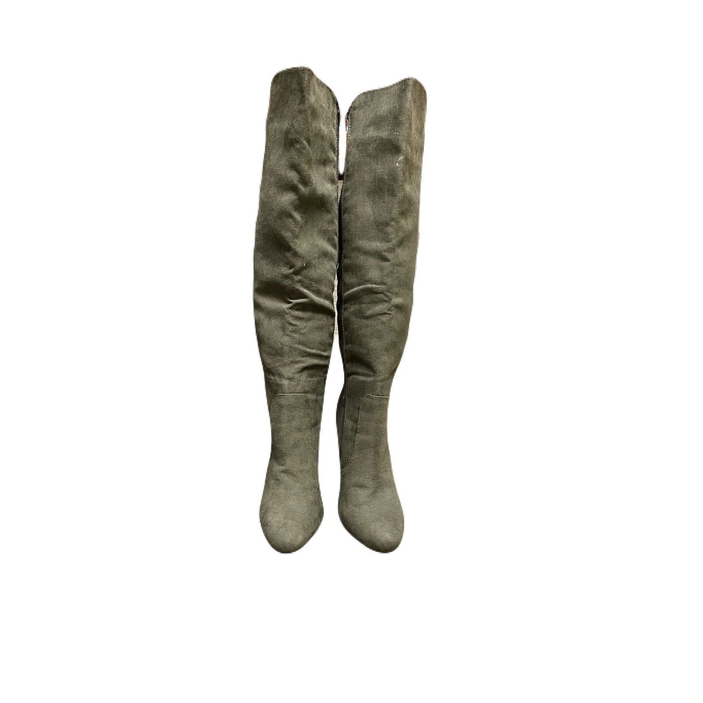 Just Fabulous Olive Green Long Boots Size 8.5