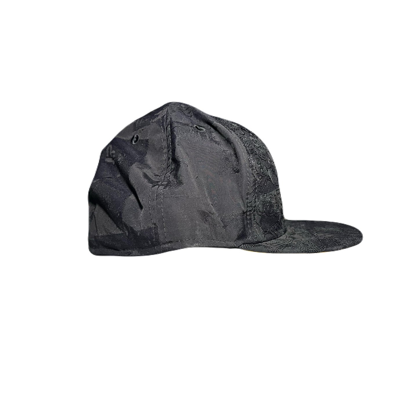 New Era & 686 Black & Yellow Hat Size 7 5/8 New