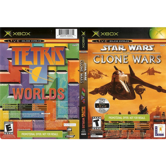 STAR WARS THE CLONE WARS/TETRIS WORLDS - XBOX GAME