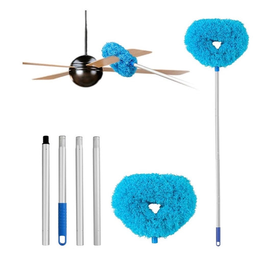 Ceiling Fan Cleaner Duster Reusable Microfiber Ceiling Fan Blade Cleaner Blue