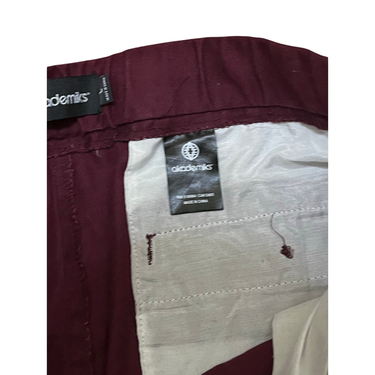 Academic Men’s burgundy Pants Size Large