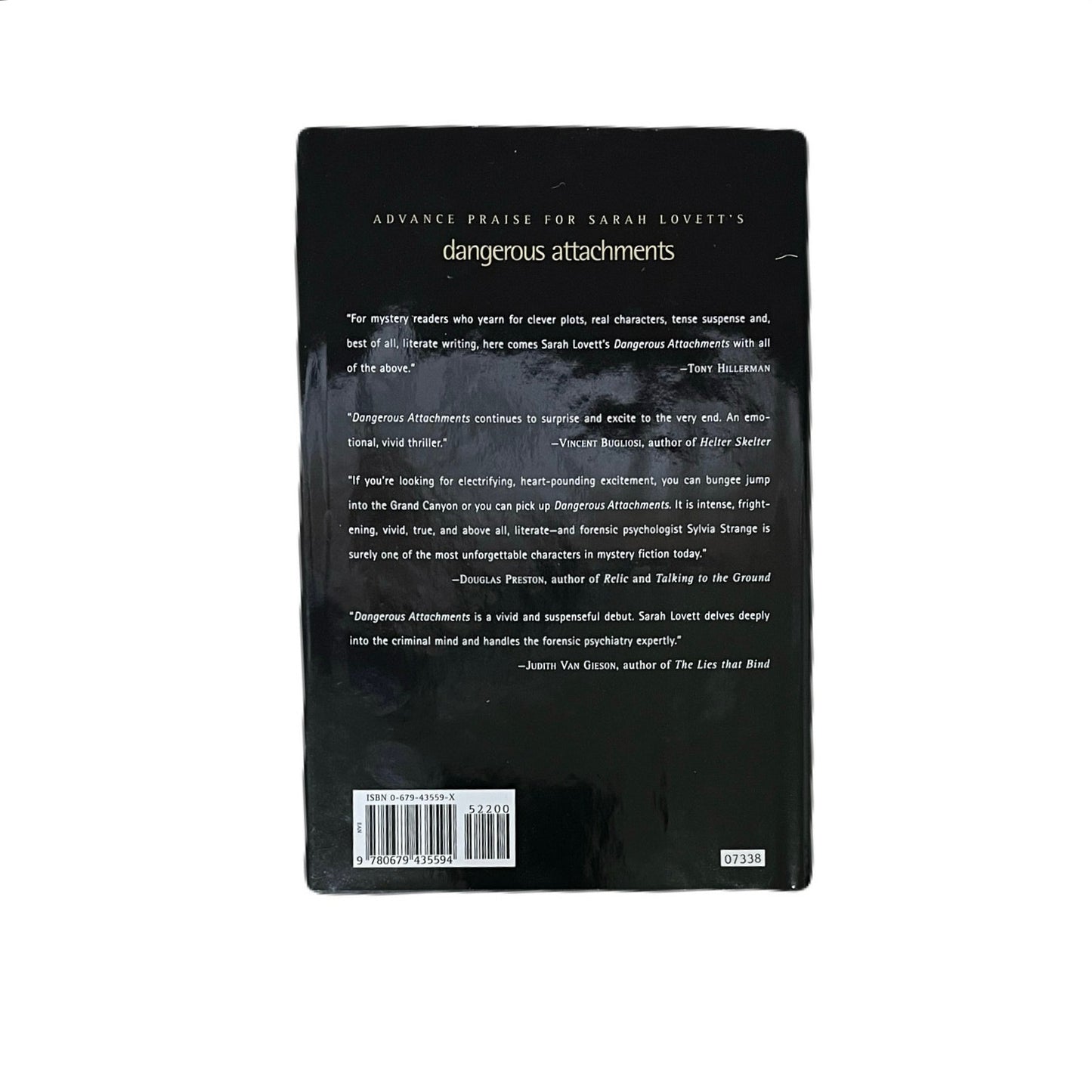 Dangerous Attachments Sarah Lovett HardCover Book