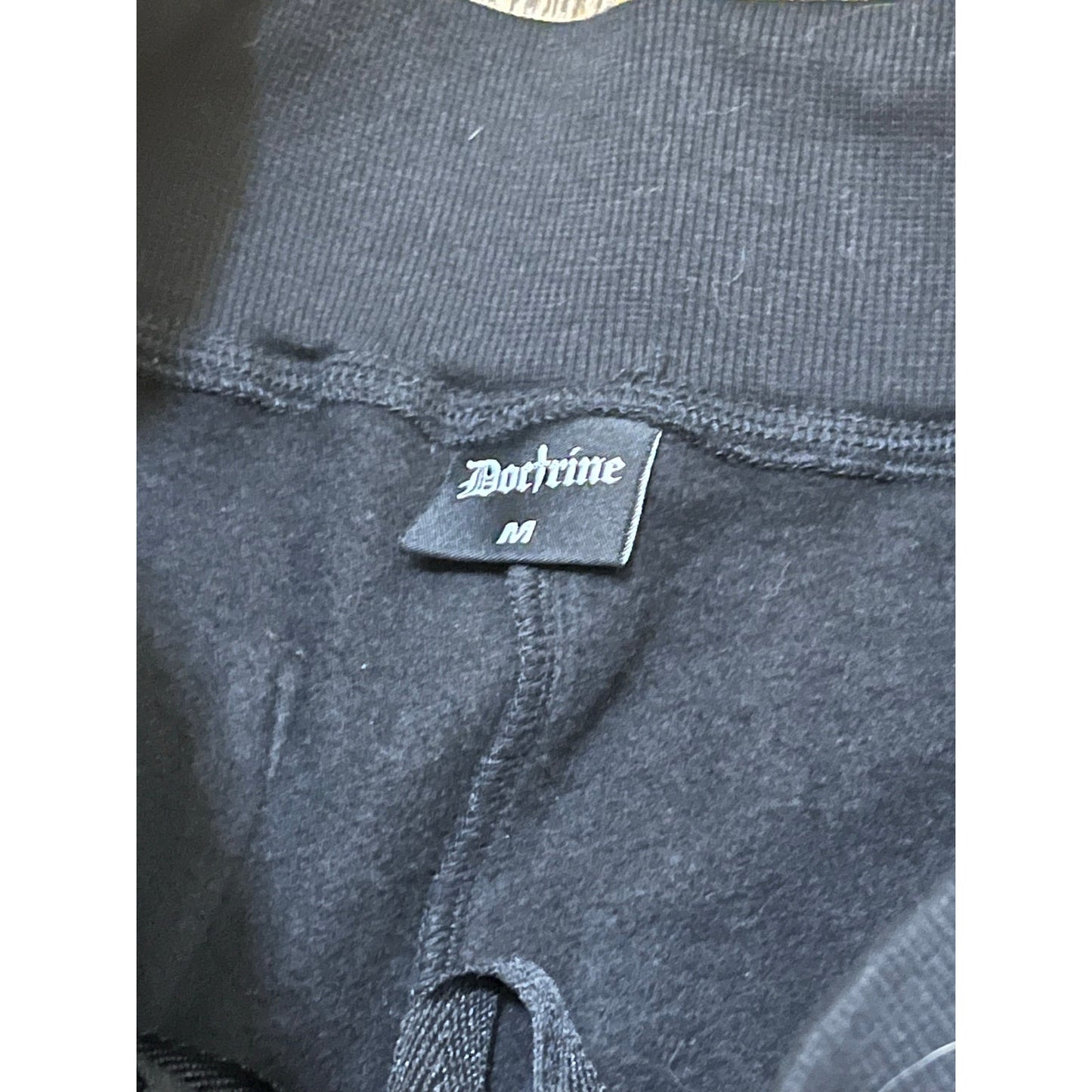 Doctrine Black Men’s Superstack Sweatpants Size medium