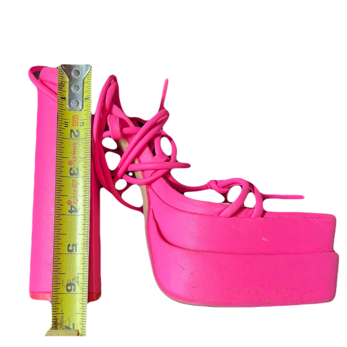 Size 5 Public Desire Women’s Pink Heels 6” Heels