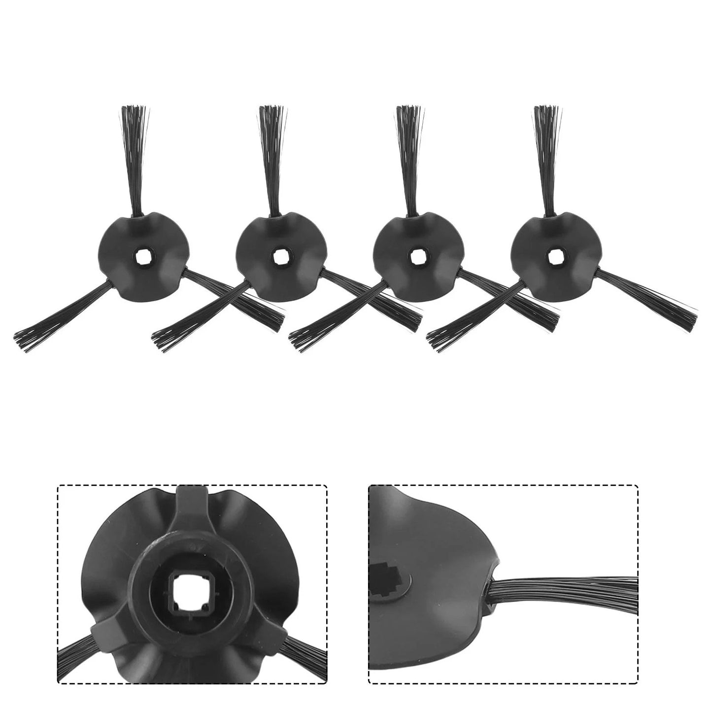 4 Pack Side Brushes Replacement for Shark Matrix Robot Vacuum