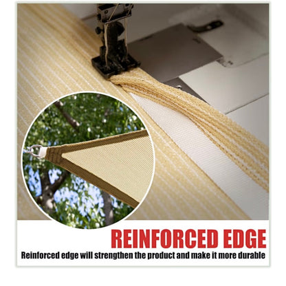 Size 6' x 8' Beige Sun Shade Sail Canopy Block   Rectangle