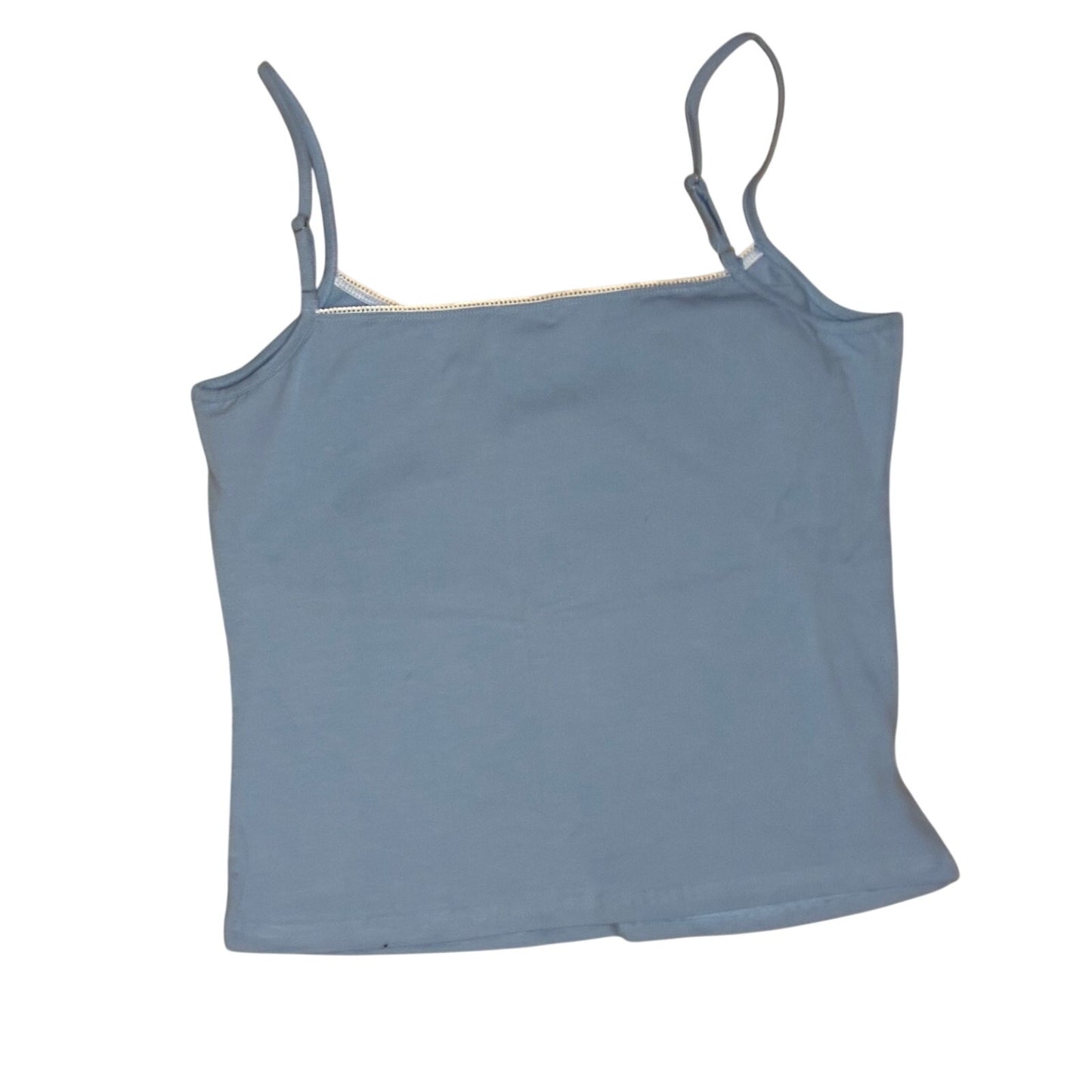 White Fox No Flaws Cami Top-XL Dusty Blue New