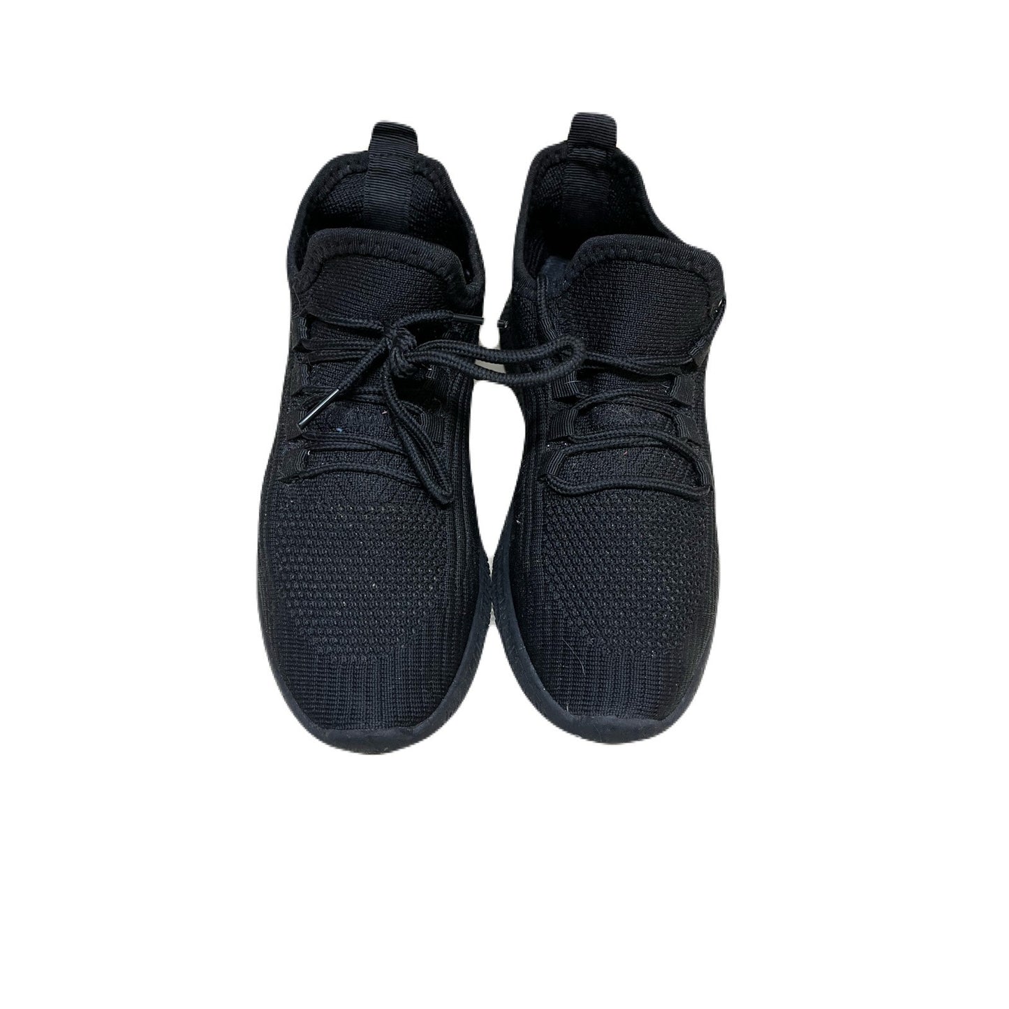 Kids Standed Black Sneakers Size 6 unisex
