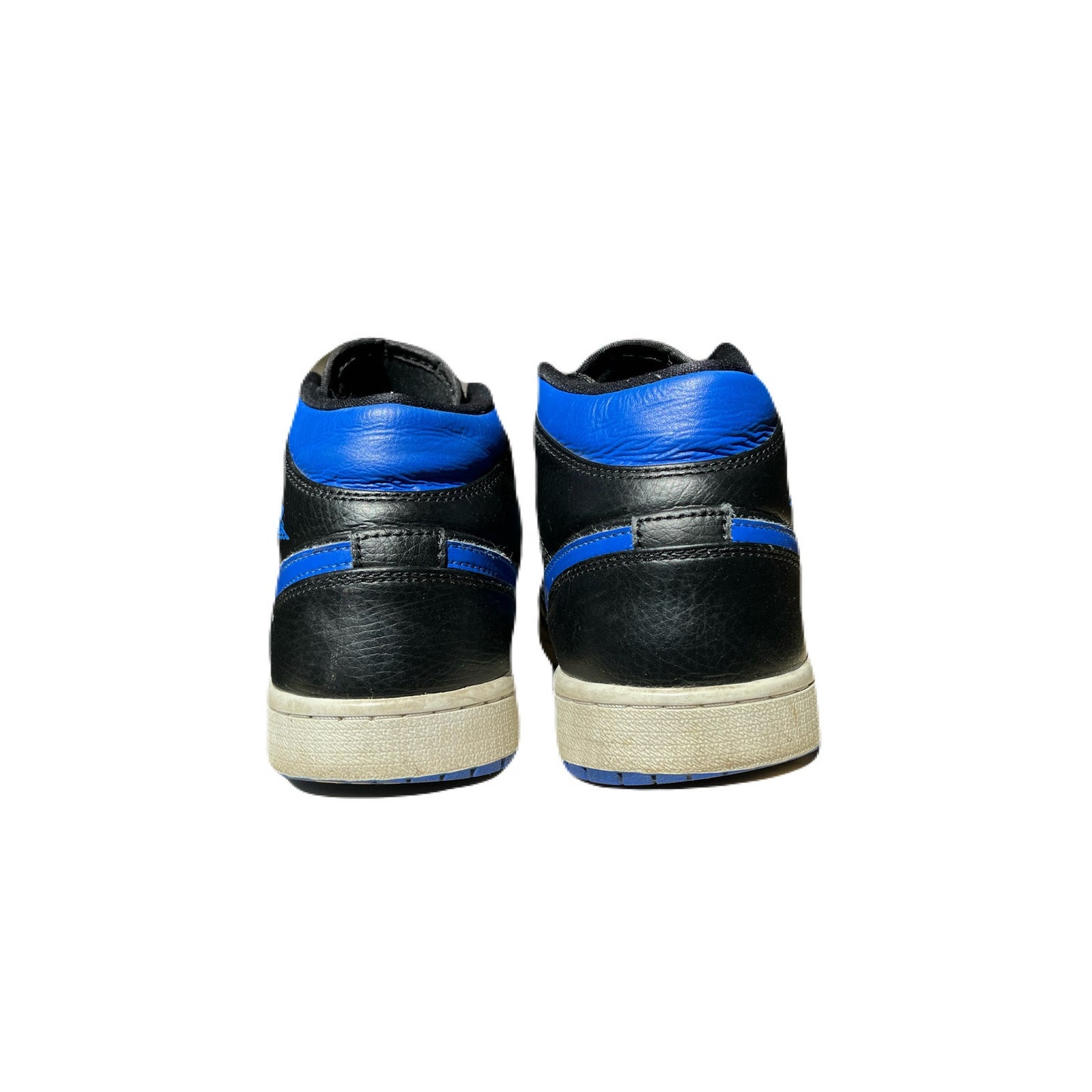 Nike Air Jordan 1 Mid 'Black Hyper Royal' with SKU 554724-068