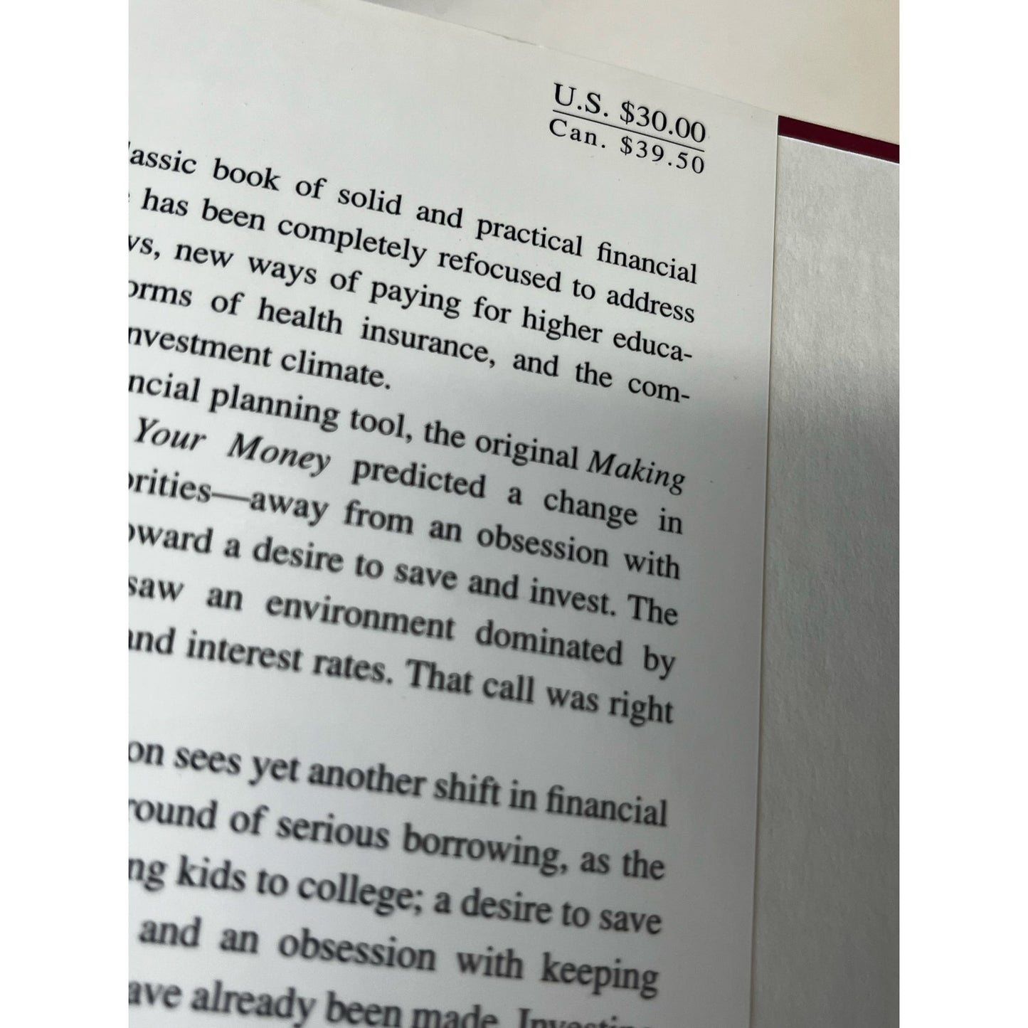 Making The Most of Your Money by Jane Bryant Quinn (1997-11-11)