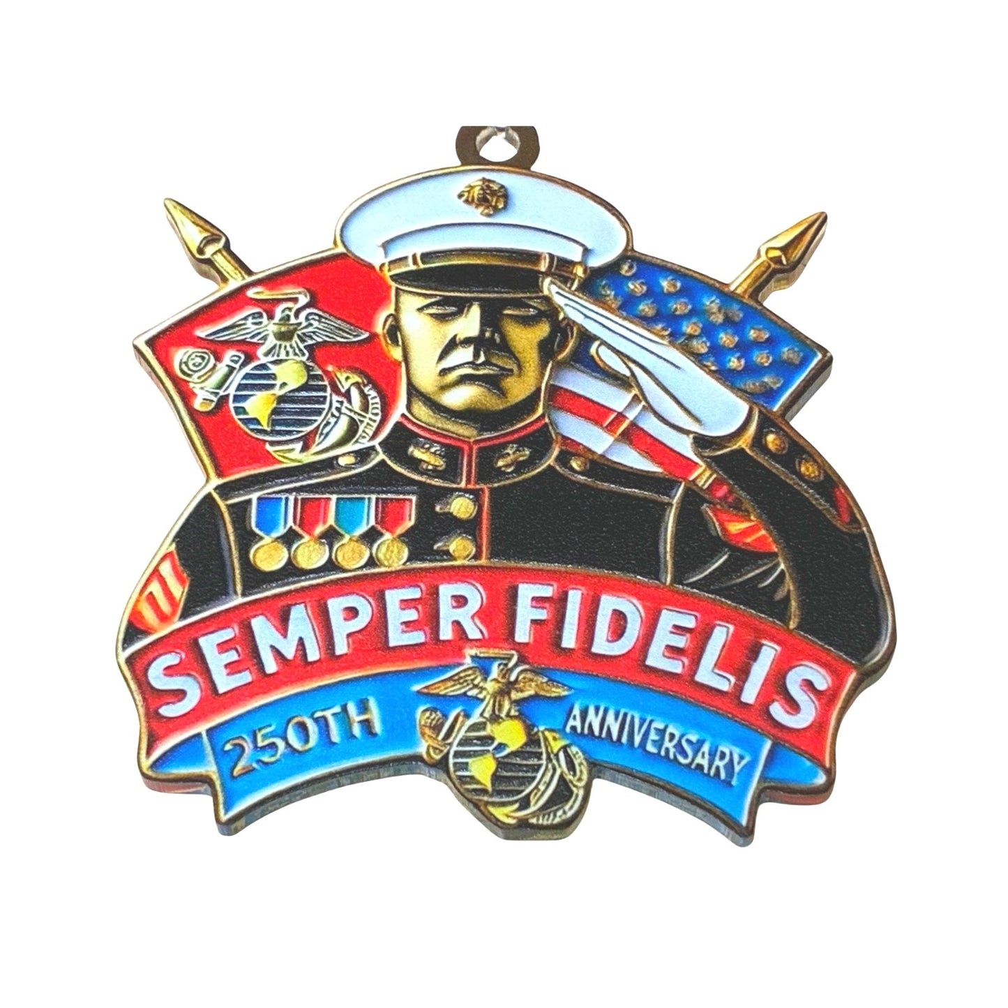 Semper Fidelis 250Th Anniversary
Keychain 3” X 3”