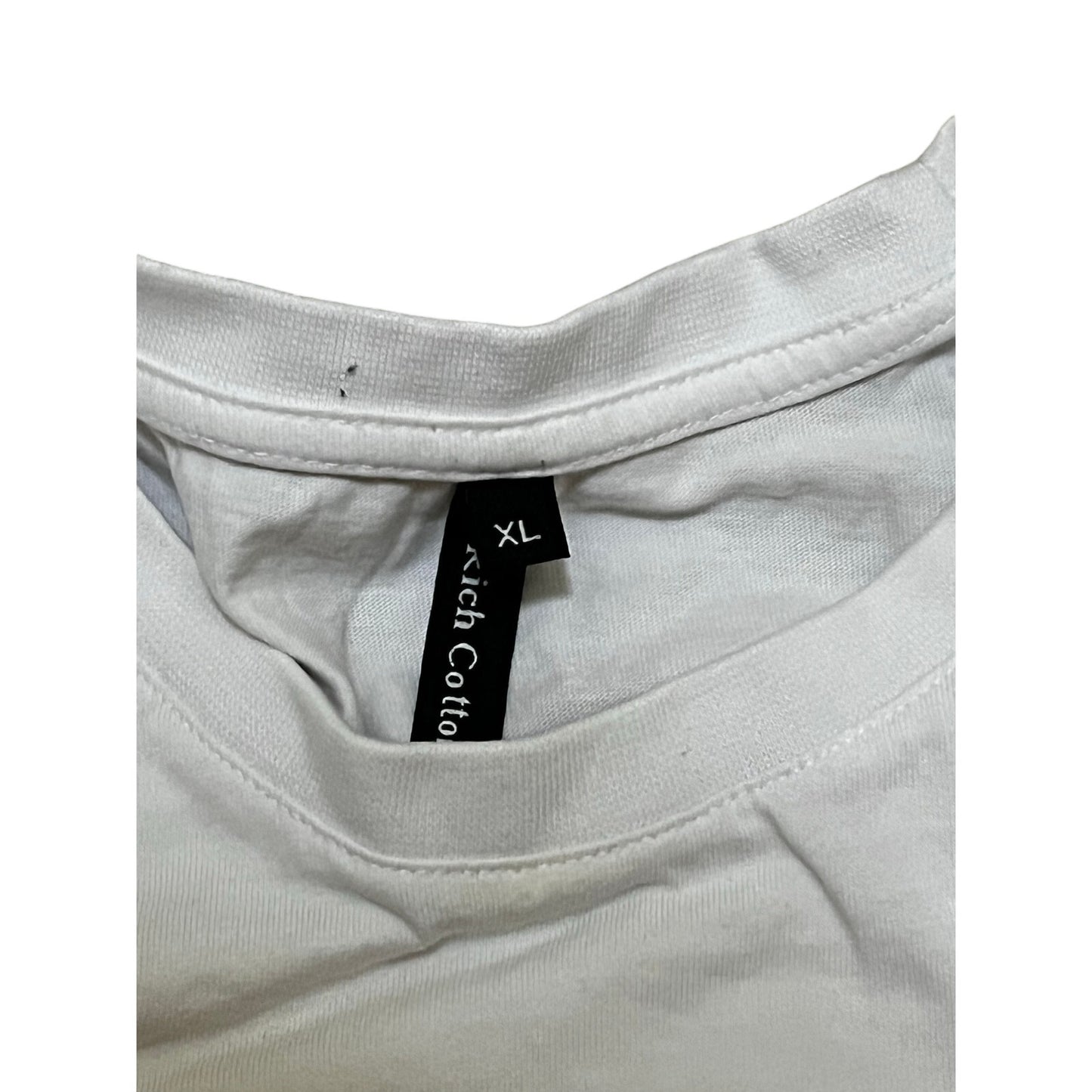 Rich Cotton White Men’s T-Shirt Size X-Large