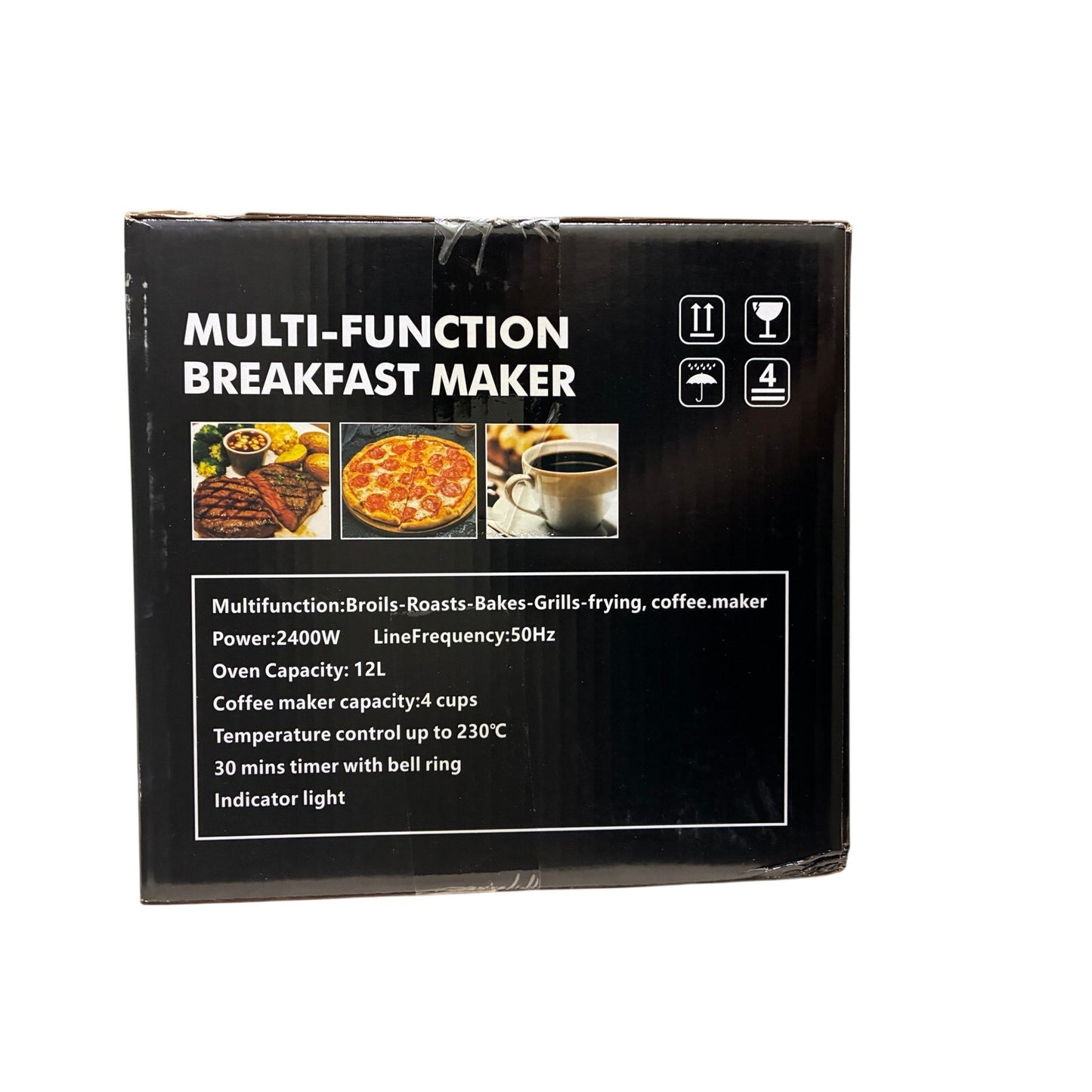 3-in-1 Breakfast Station with Coffee Maker, Non-Stick Griddle & Toaster Oven