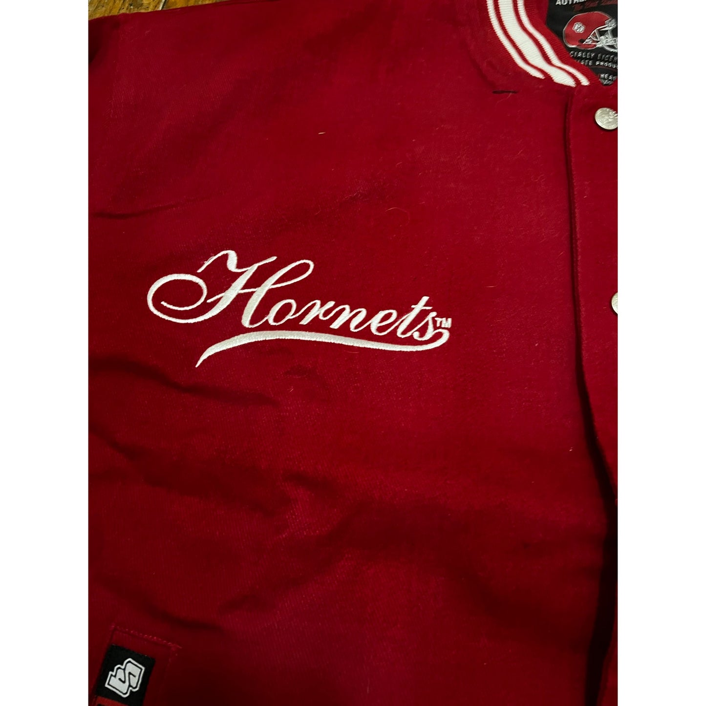 Big Boy HeadGear Red & White Hornets Jacket